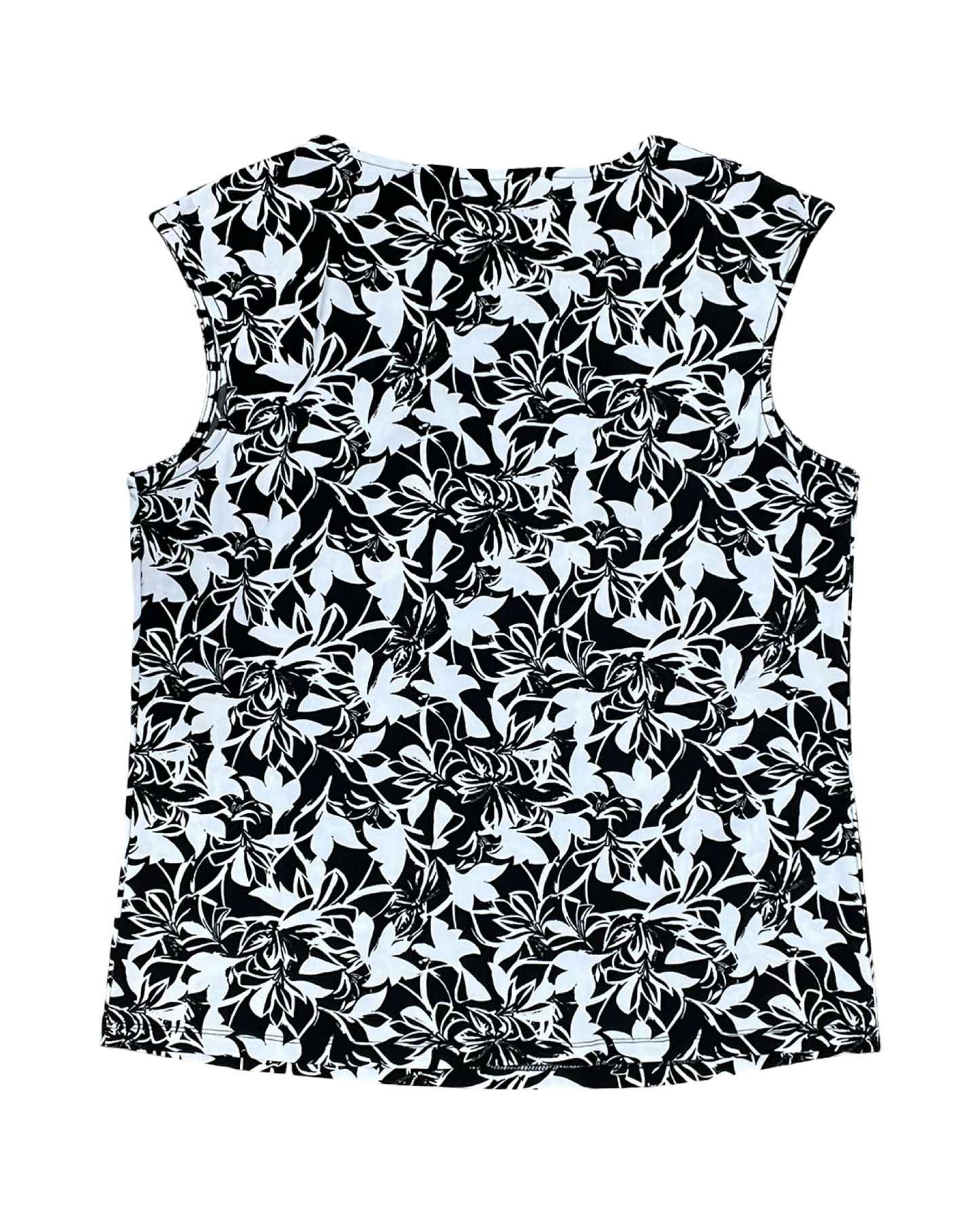 Top Sleeveless By Jones New York In Black & White, Size:M