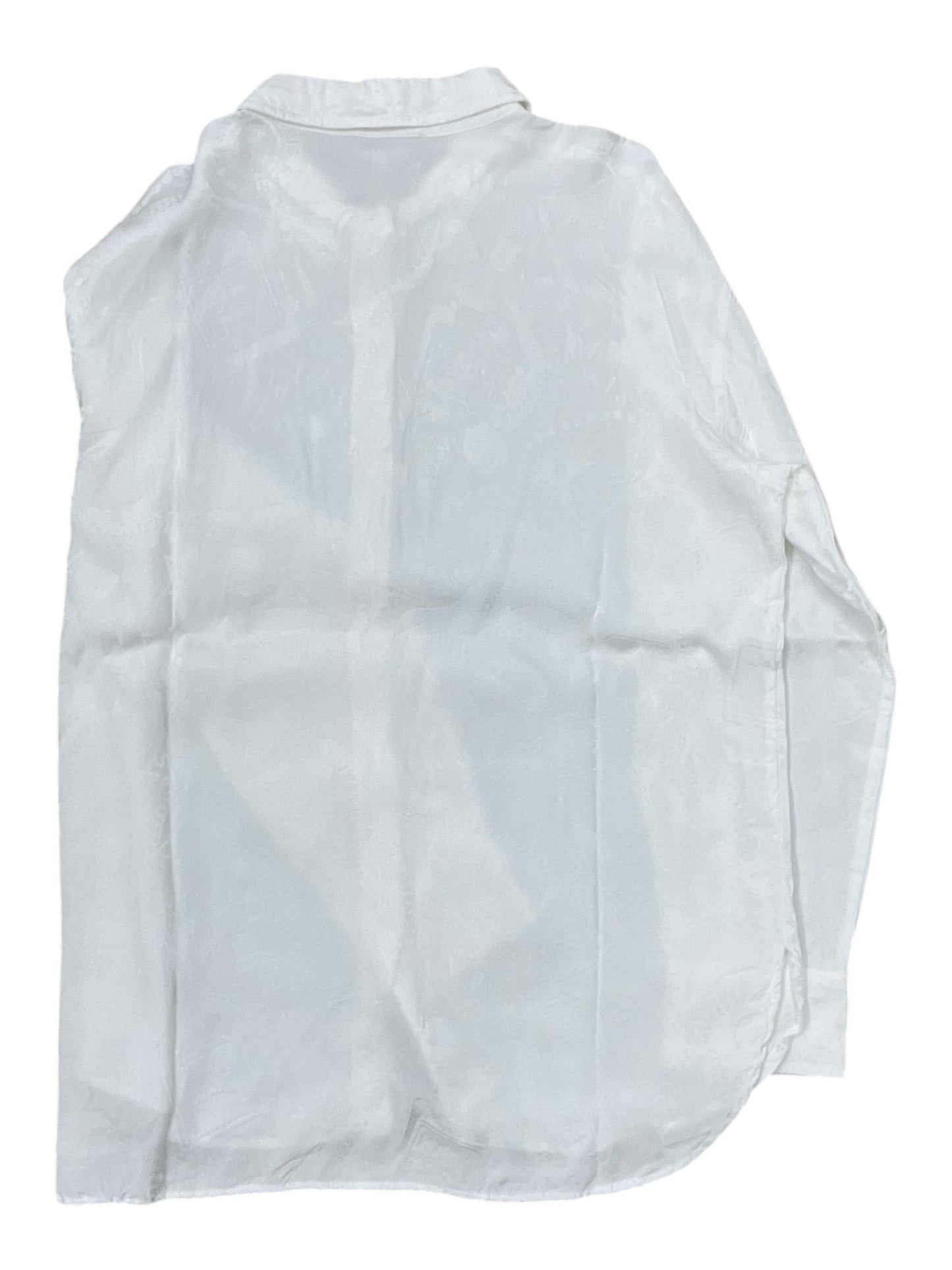Blouse Designer By Karl Lagerfeld In White, Size:L