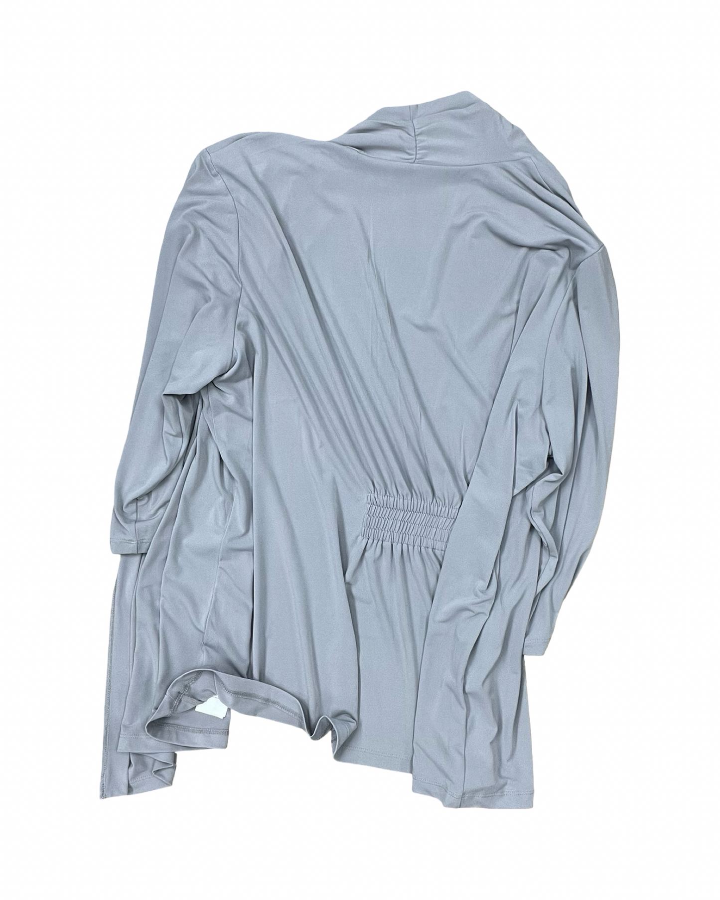Cardigan By Susan Graver In Grey, Size:3X