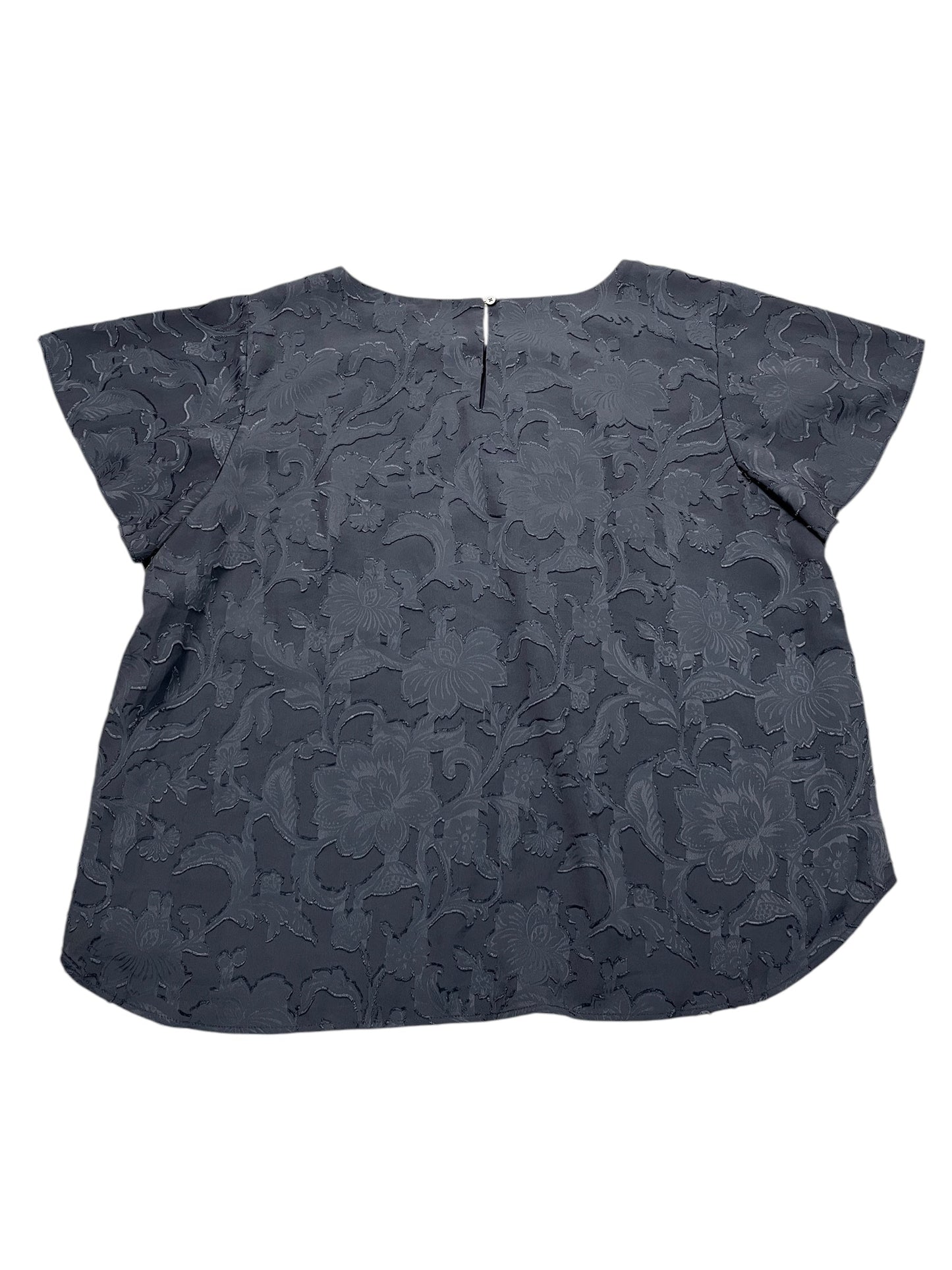 Blouse Ss By Loft In Grey, Size:2X