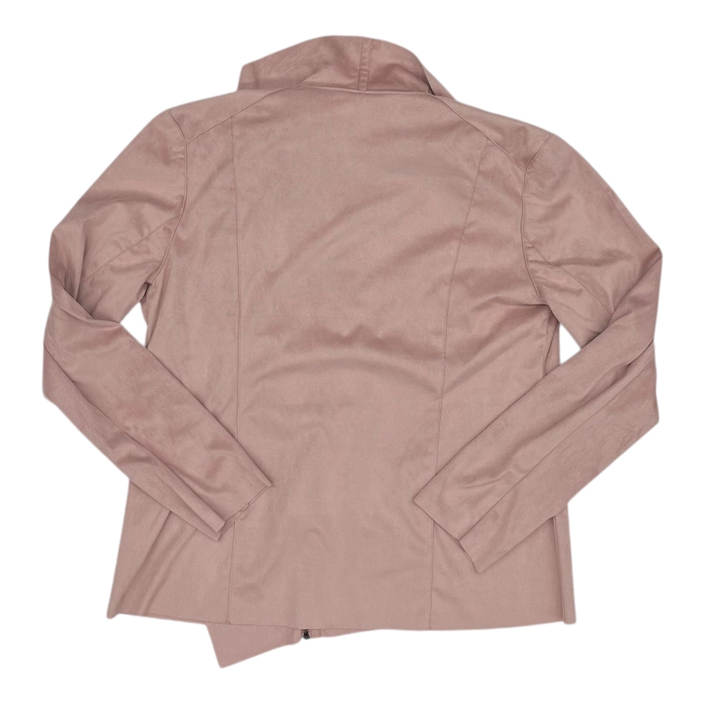 Jacket Moto By Clothes Mentor In Pink, Size:2X