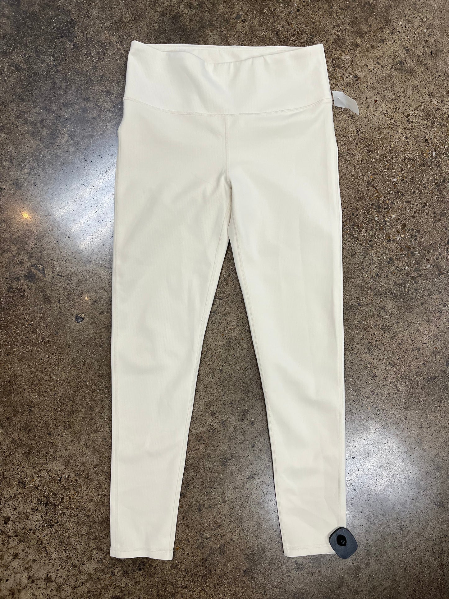 Athletic Leggings By Mono B In Cream, Size:L
