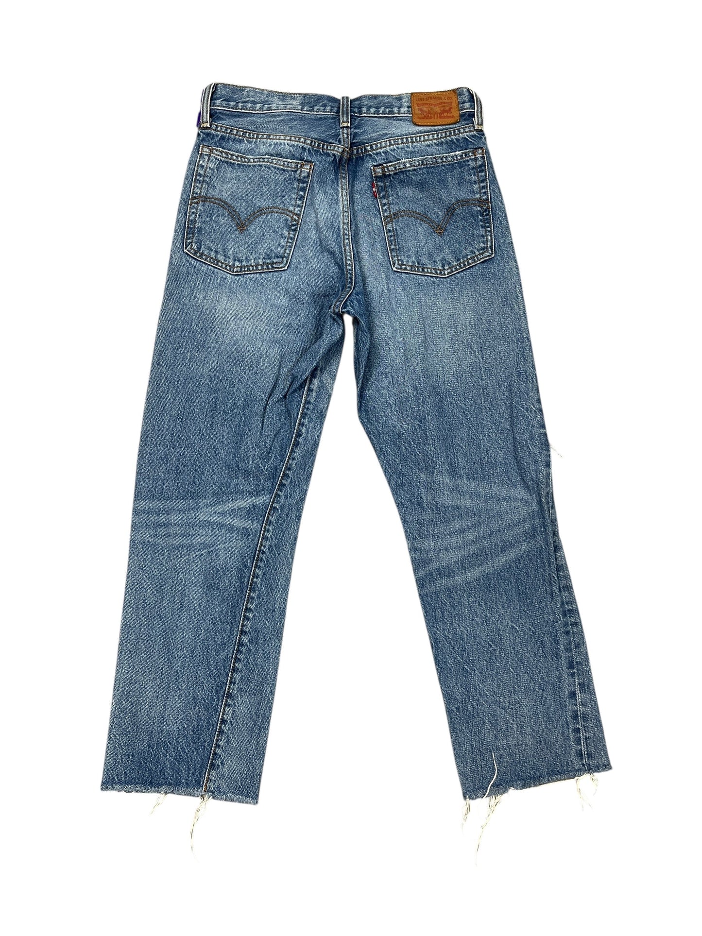 Jeans Boyfriend By Levis In Blue Denim, Size:8