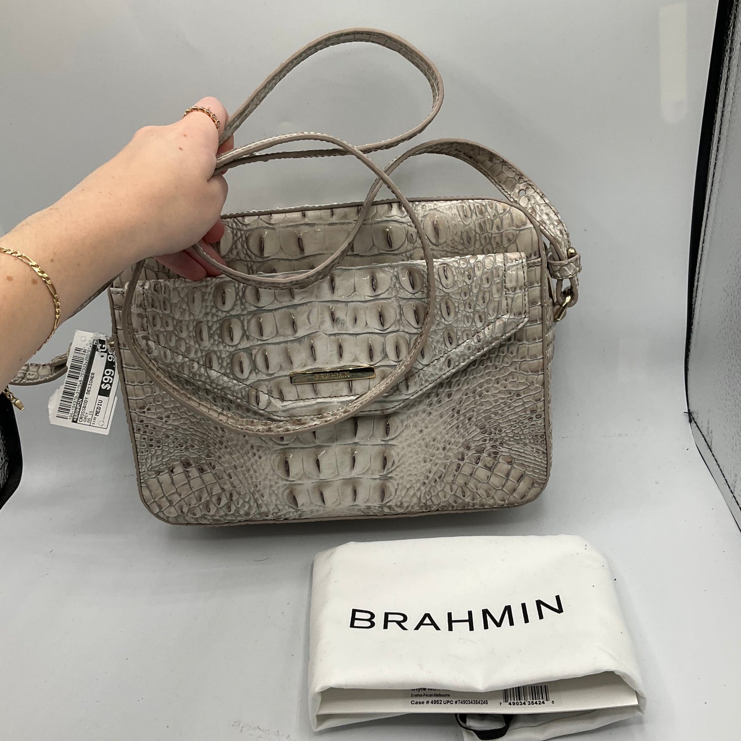 Crossbody Designer By Brahmin, Size: Medium