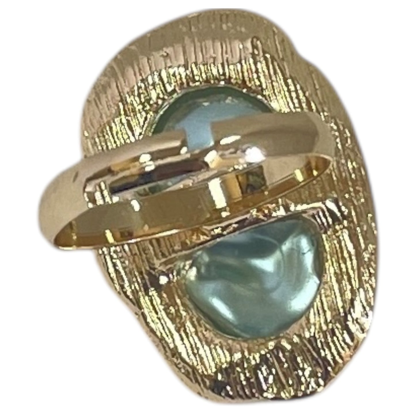 Ring Statement By Cme In Gold, Size:8