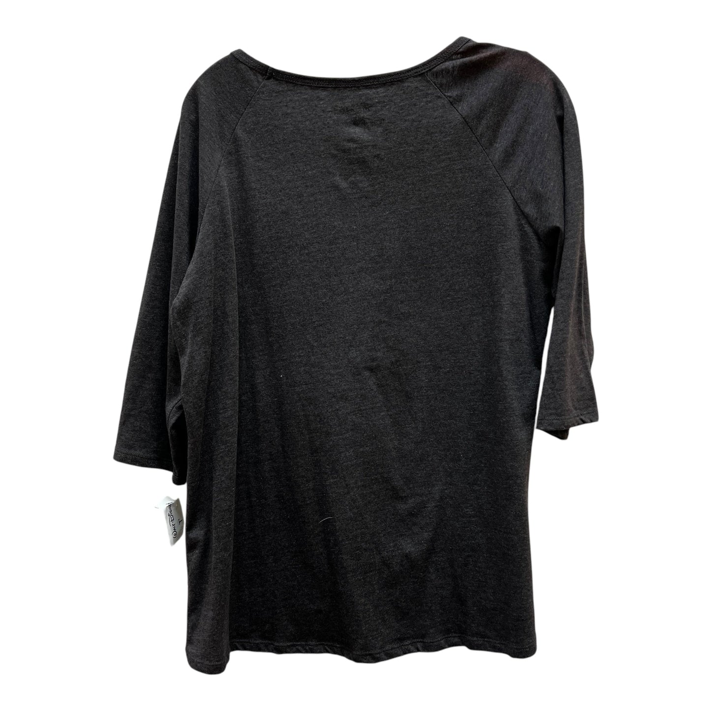 Top 3/4 Sleeve By Disney Store In Grey, Size:Xl