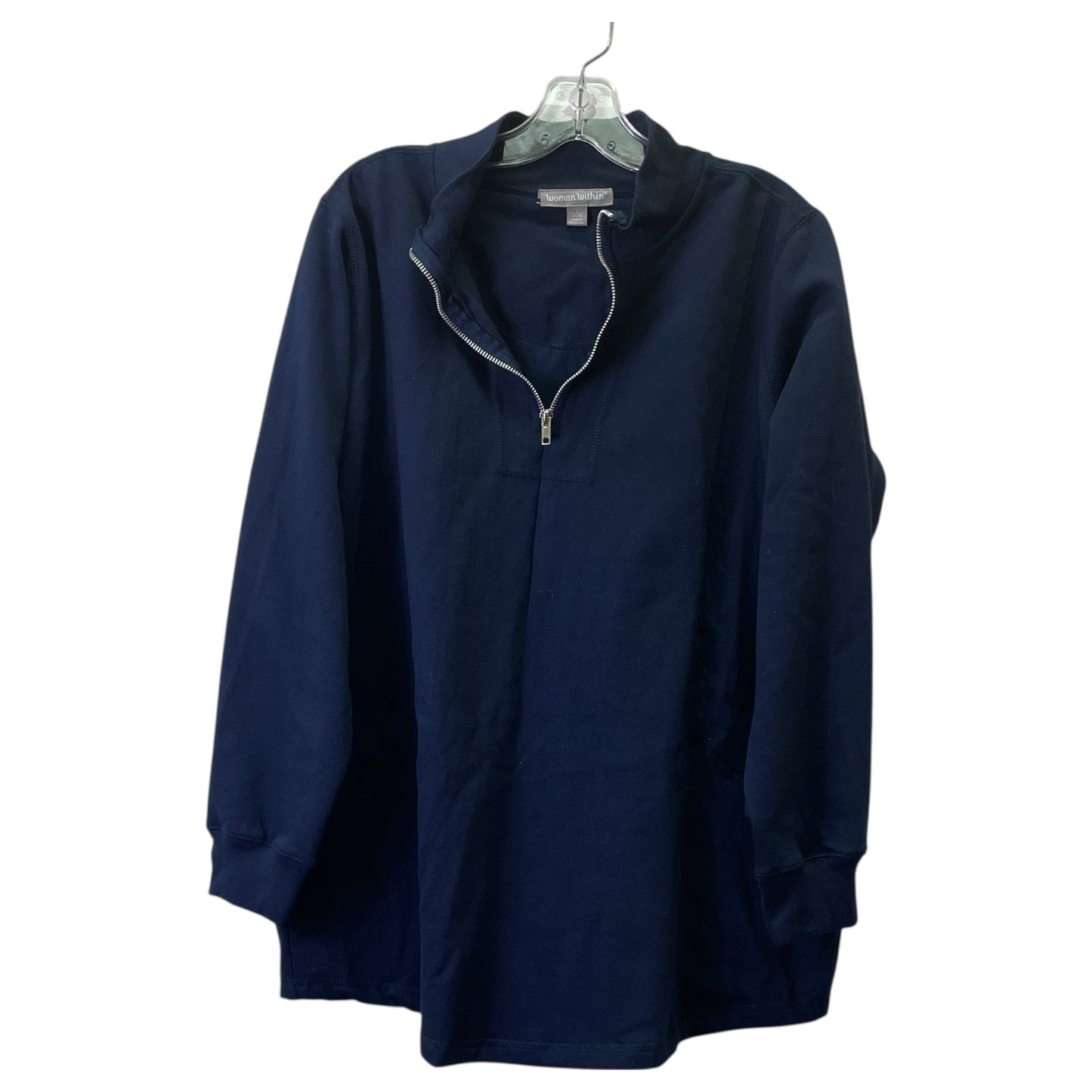 Lounge Set Pants By Woman Within In Blue & Brown, Size:1X