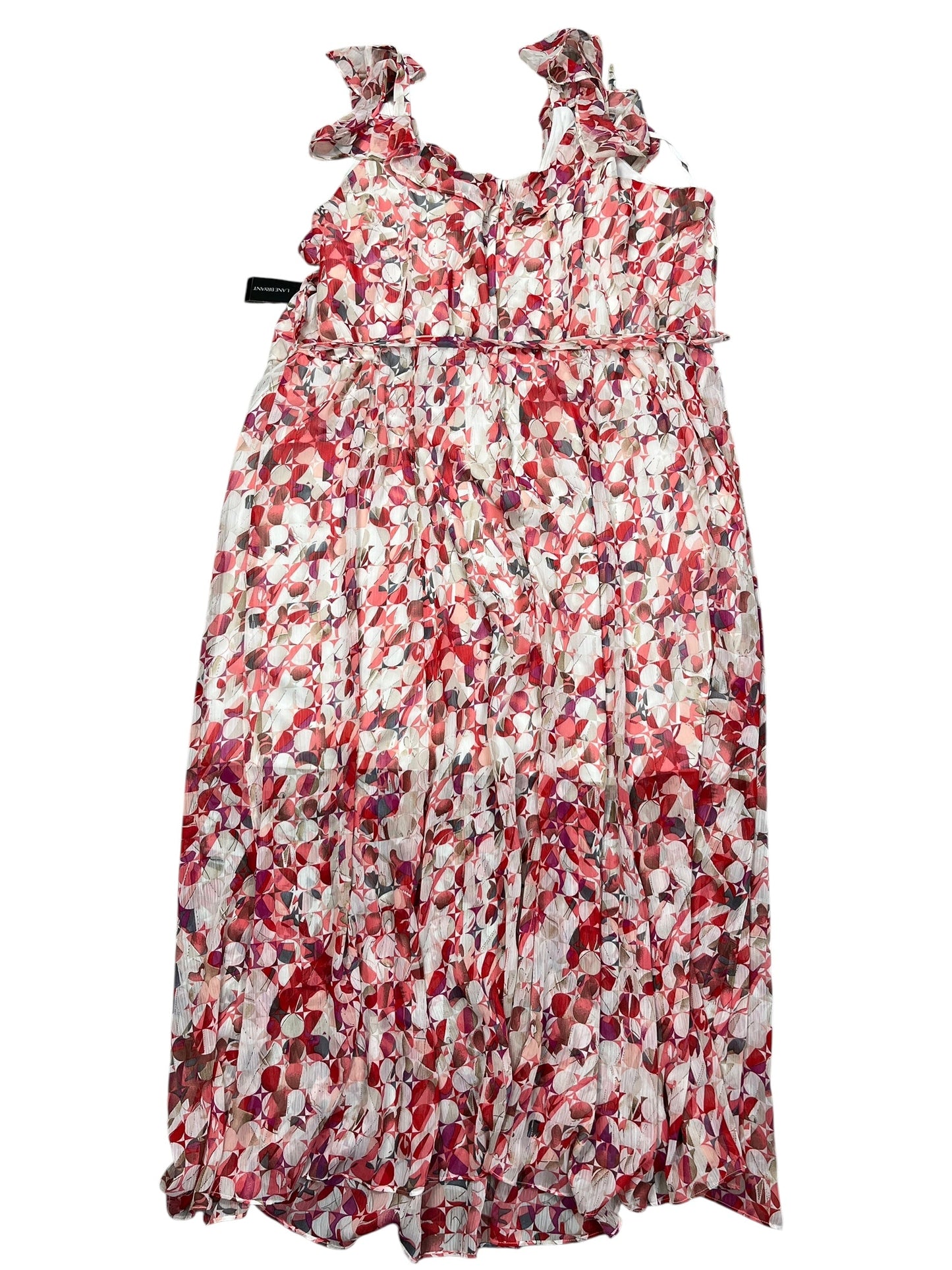 Dress Casual Midi By Lane Bryant In Pink & White, Size:5X