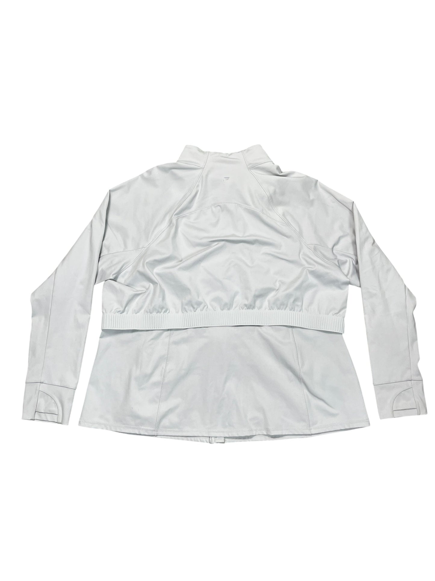 Athletic Jacket By Fabletics In Grey, Size:2X