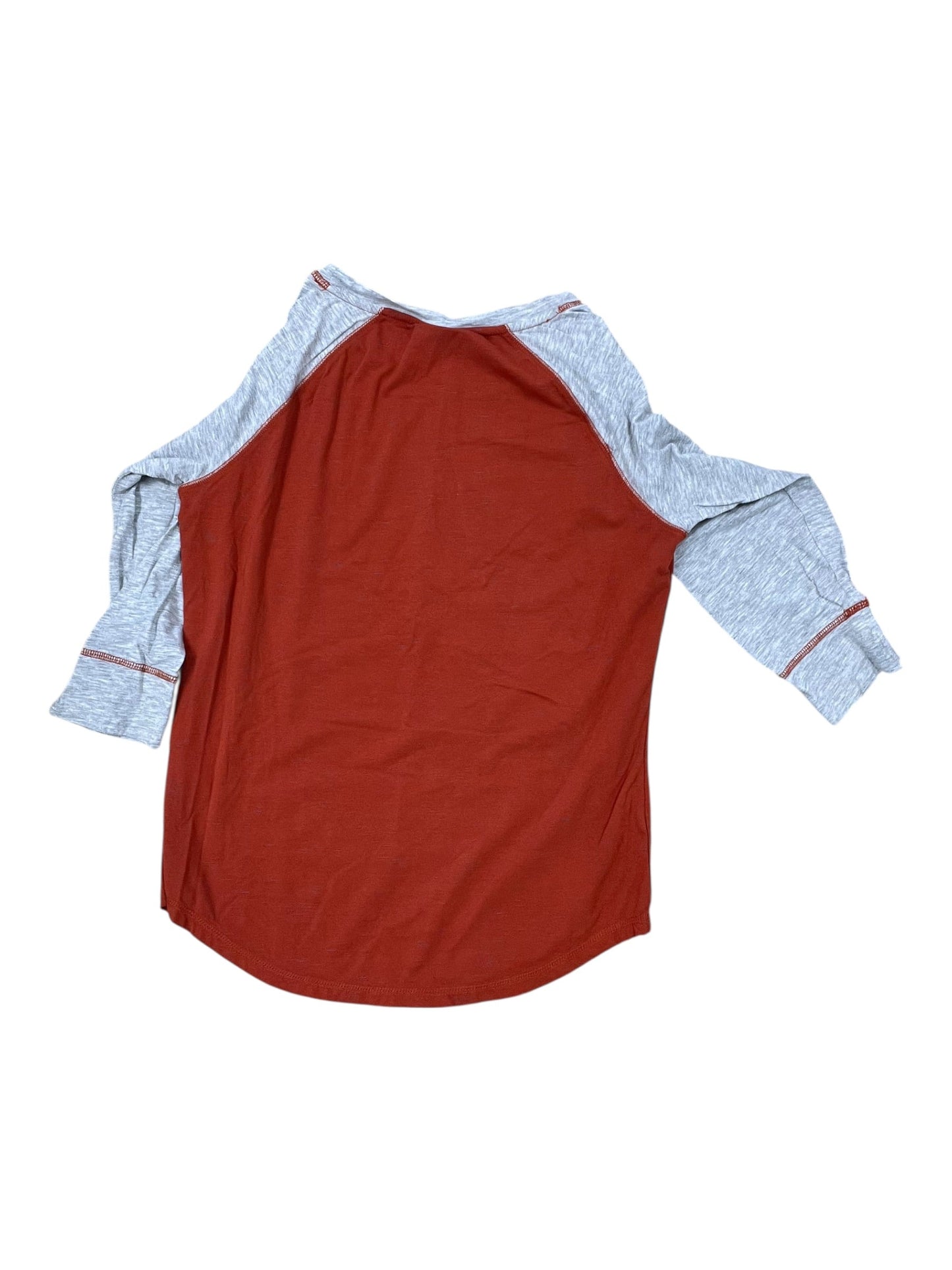 Top 3/4 Sleeve By Ariat In Orange, Size:L