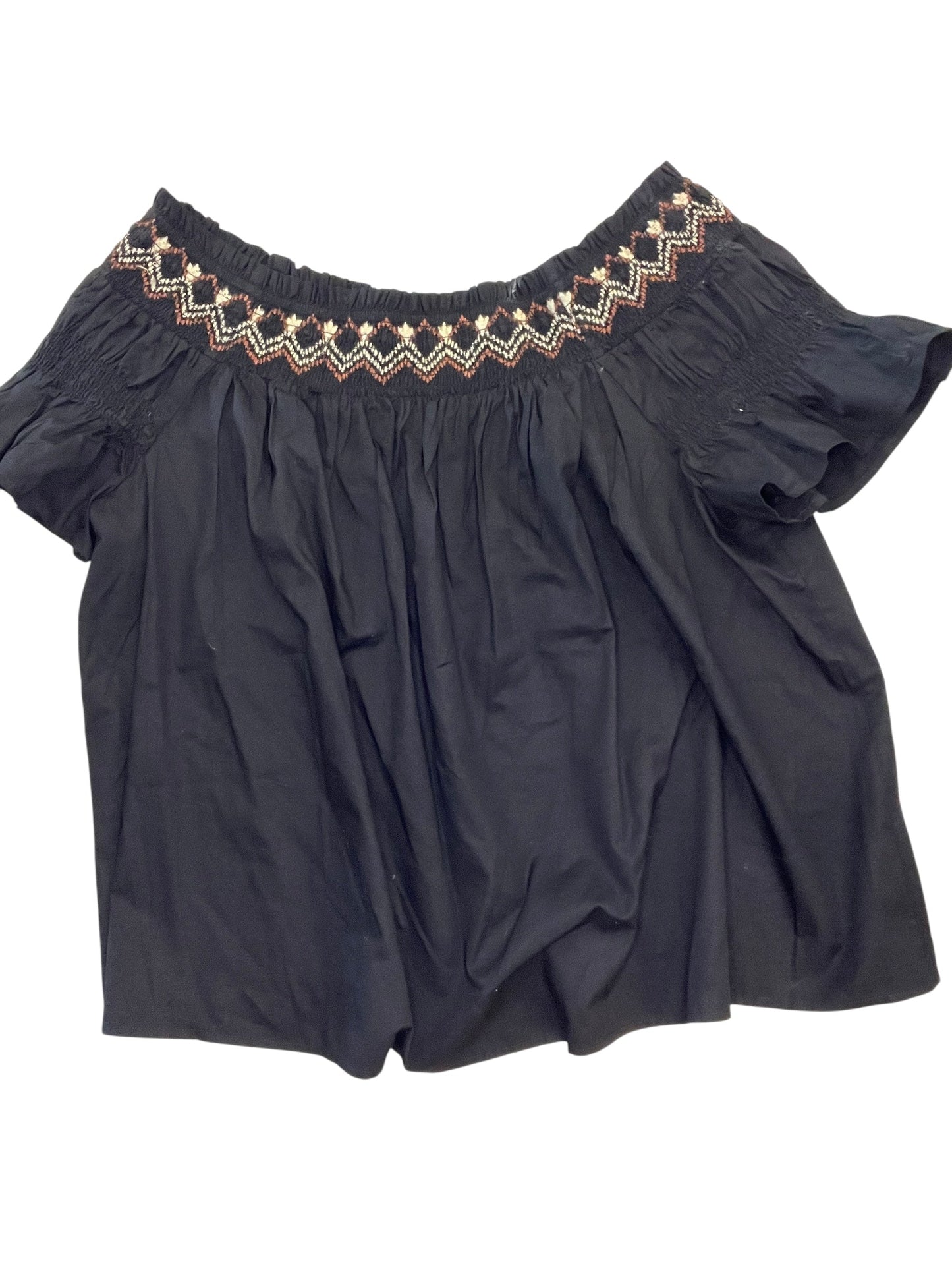 Blouse Ss By Old Navy In Black, Size:2X