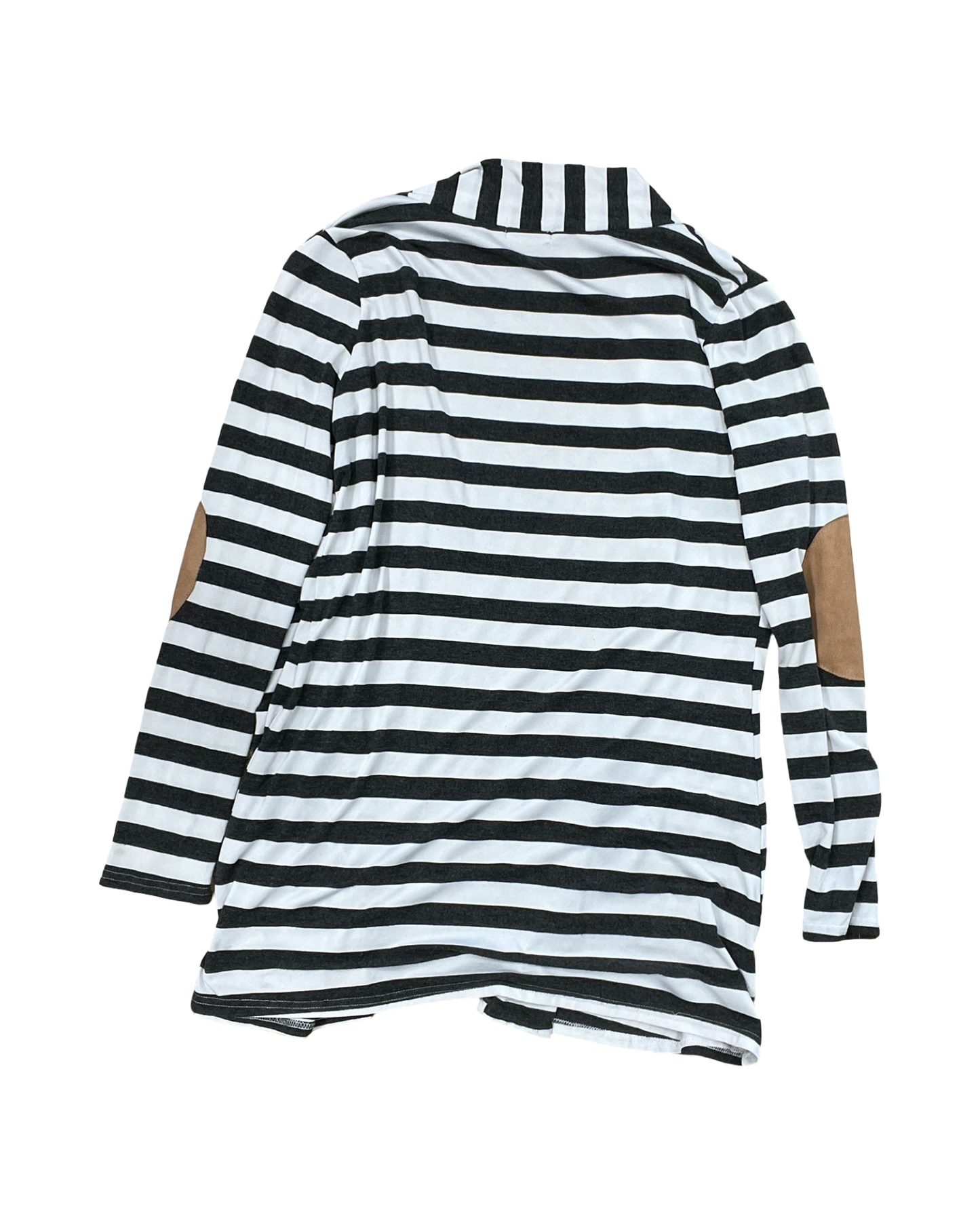 Cardigan By Clothes Mentor In Black & White, Size:L