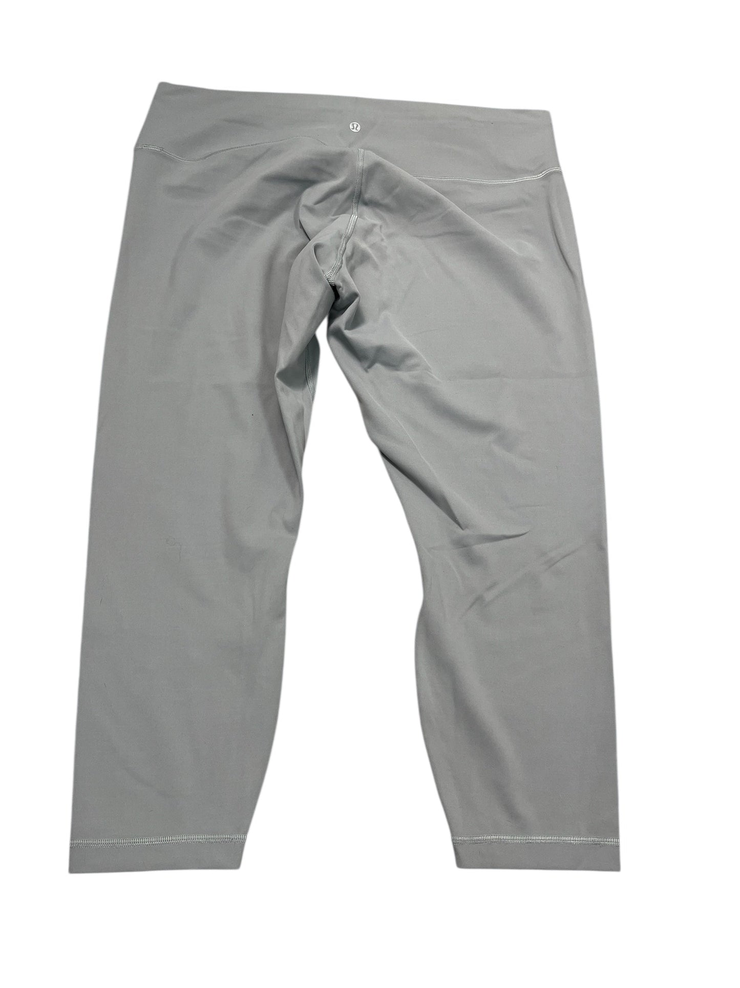 Athletic Leggings By Lululemon In Grey, Size:1X