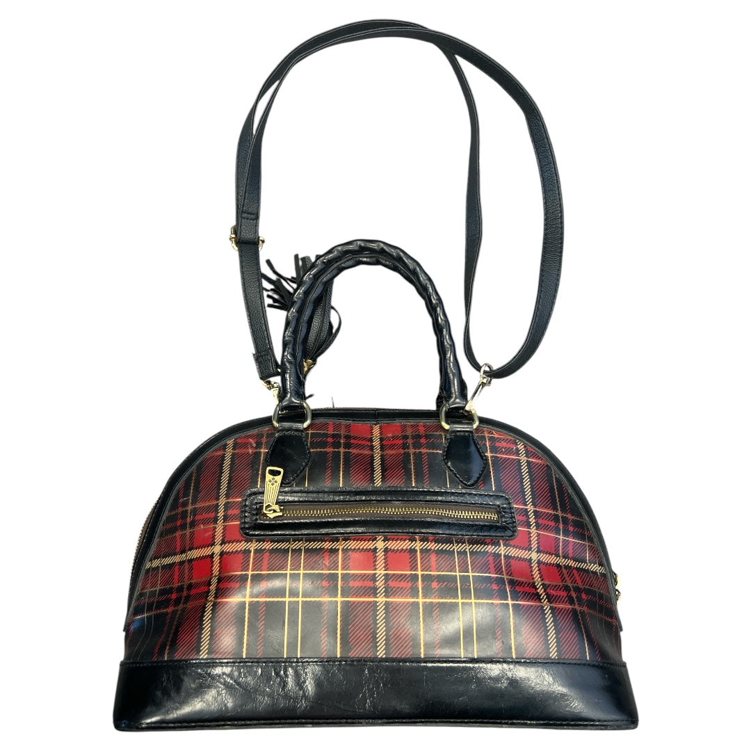 Handbag Designer By Patricia Nash In Plaid Pattern, Size:Large
