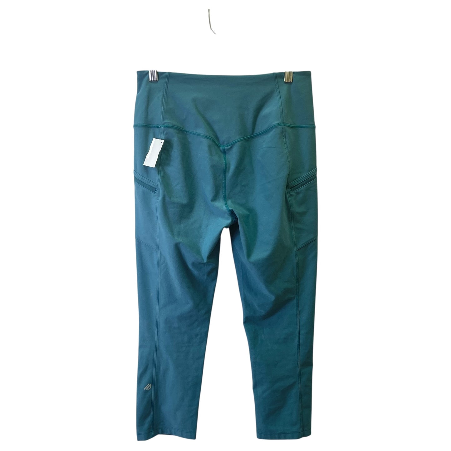 Athletic Leggings By Eddie Bauer In Teal, Size:M