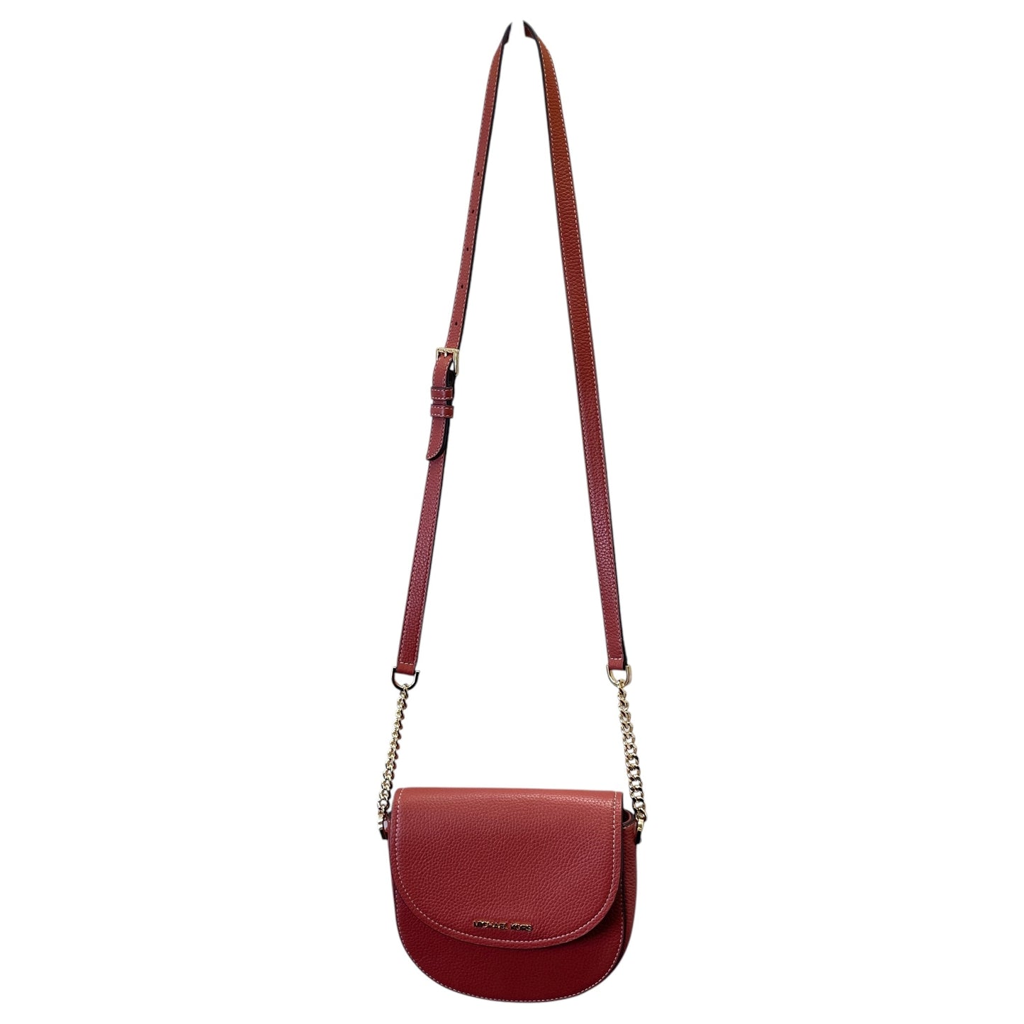 Crossbody Luxury Designer By Michael Kors In Orange, Size:Small