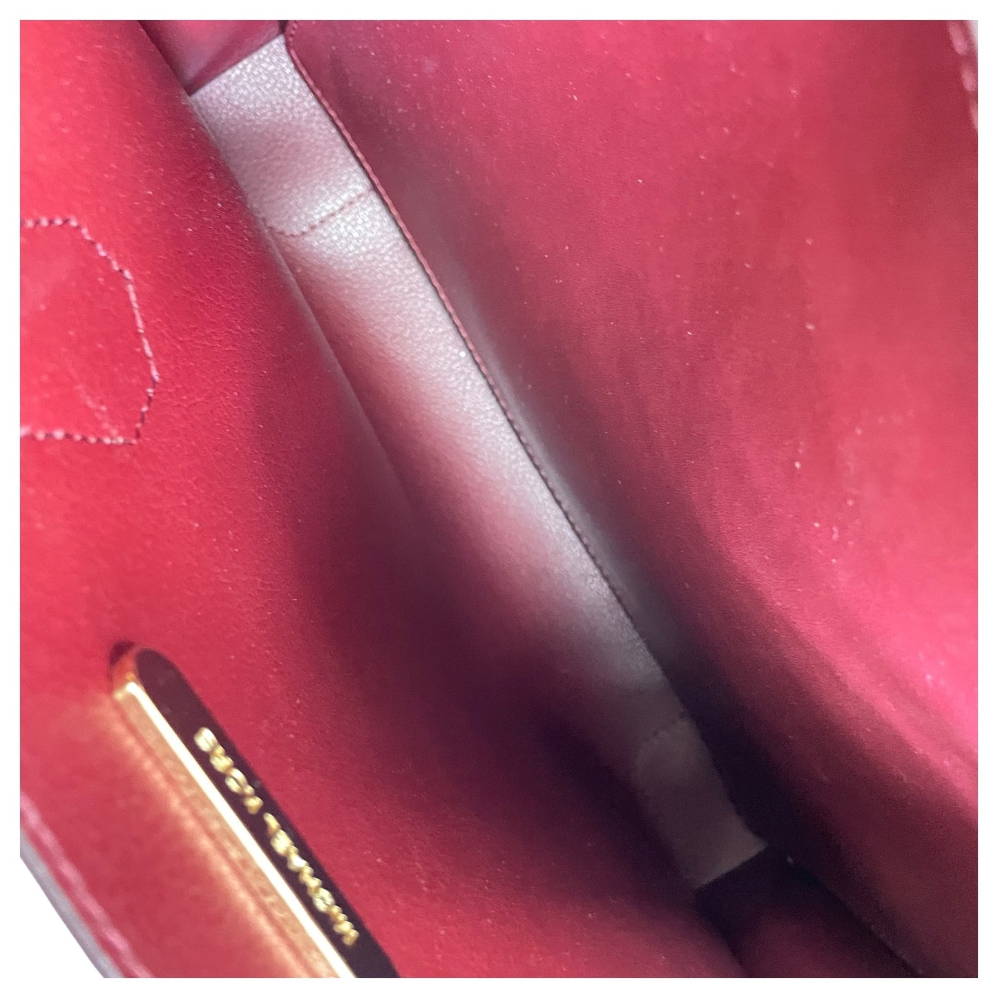 Tote Designer By Michael Kors In Maroon, Size:Medium