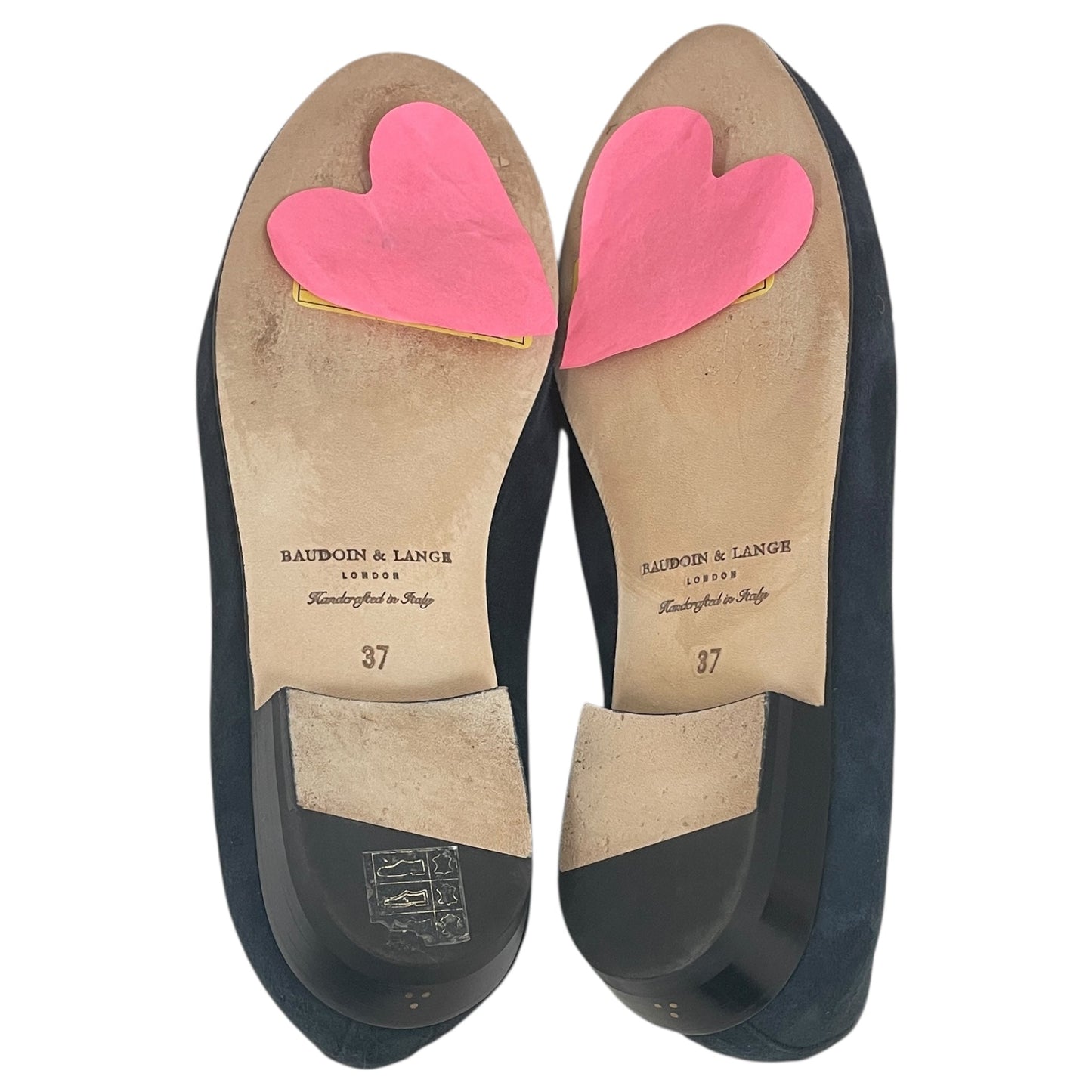 Shoes Flats By BAUDOIN & LANGE In Blue, Size:6.5