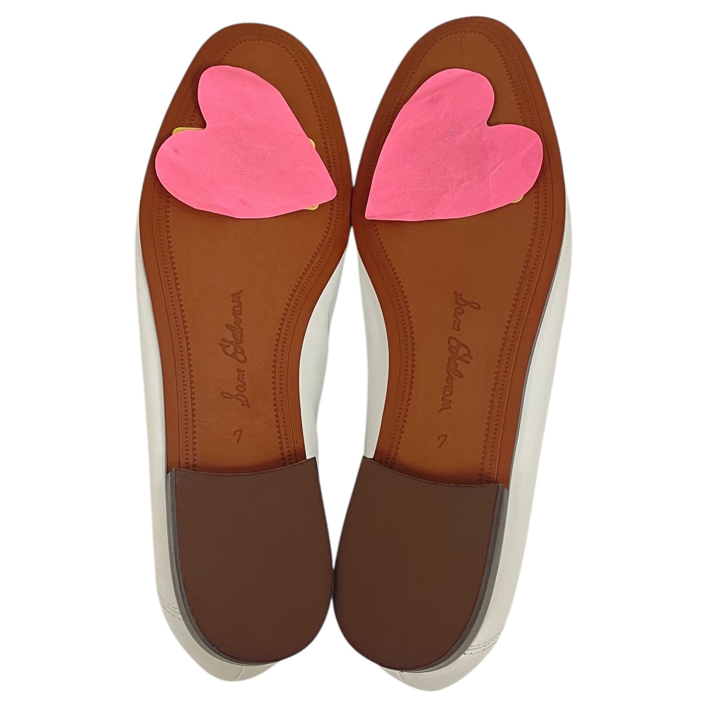 Shoes Flats By Sam Edelman In White, Size:7