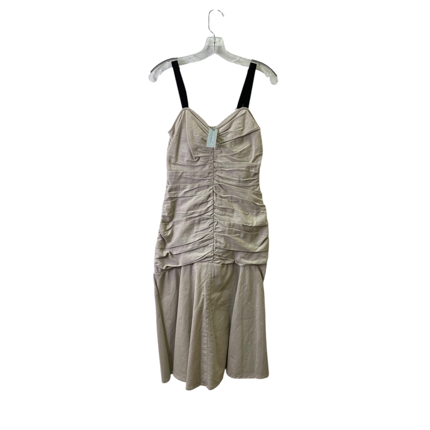 Dress Casual Midi By Anthropologie In Beige, Size:Xsp