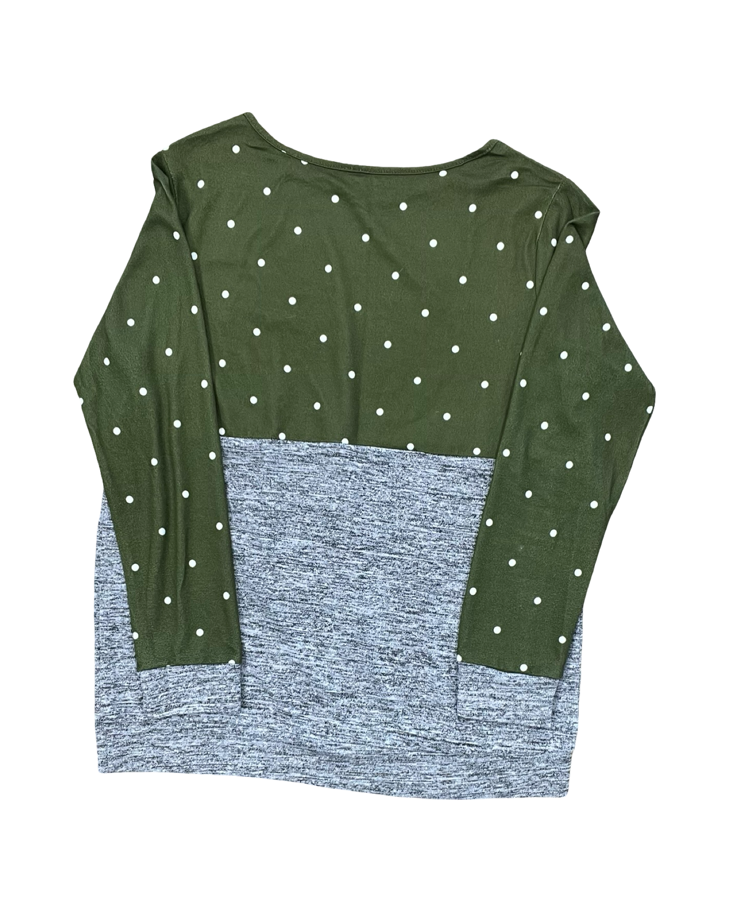 Top Ls By Clothes Mentor In Green & White, Size:Xl