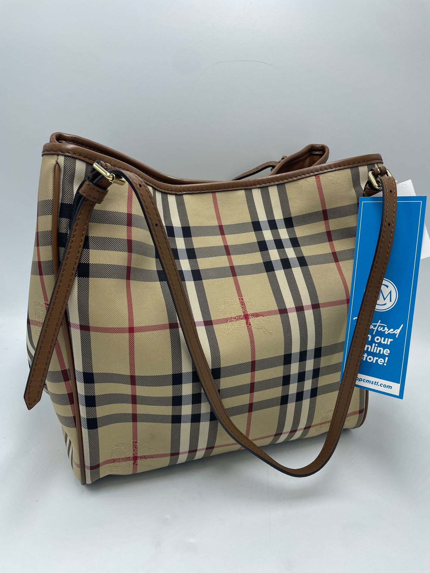 Burberry Horseferry Check Luxury Tote / Handbag