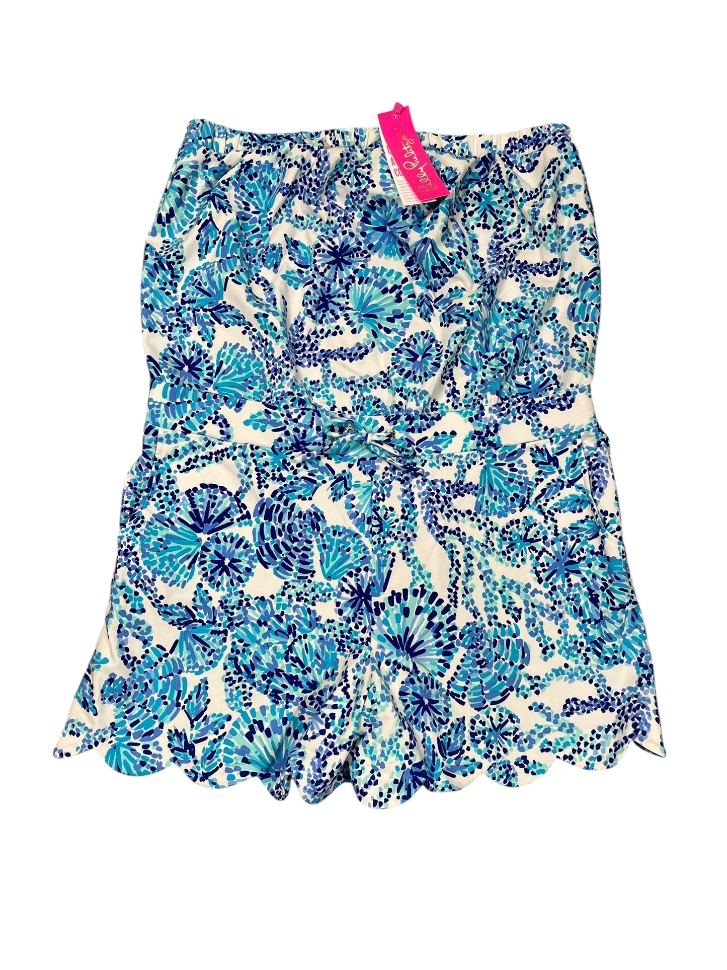 Romper By Lilly Pulitzer In Blue & White, Size:Xl