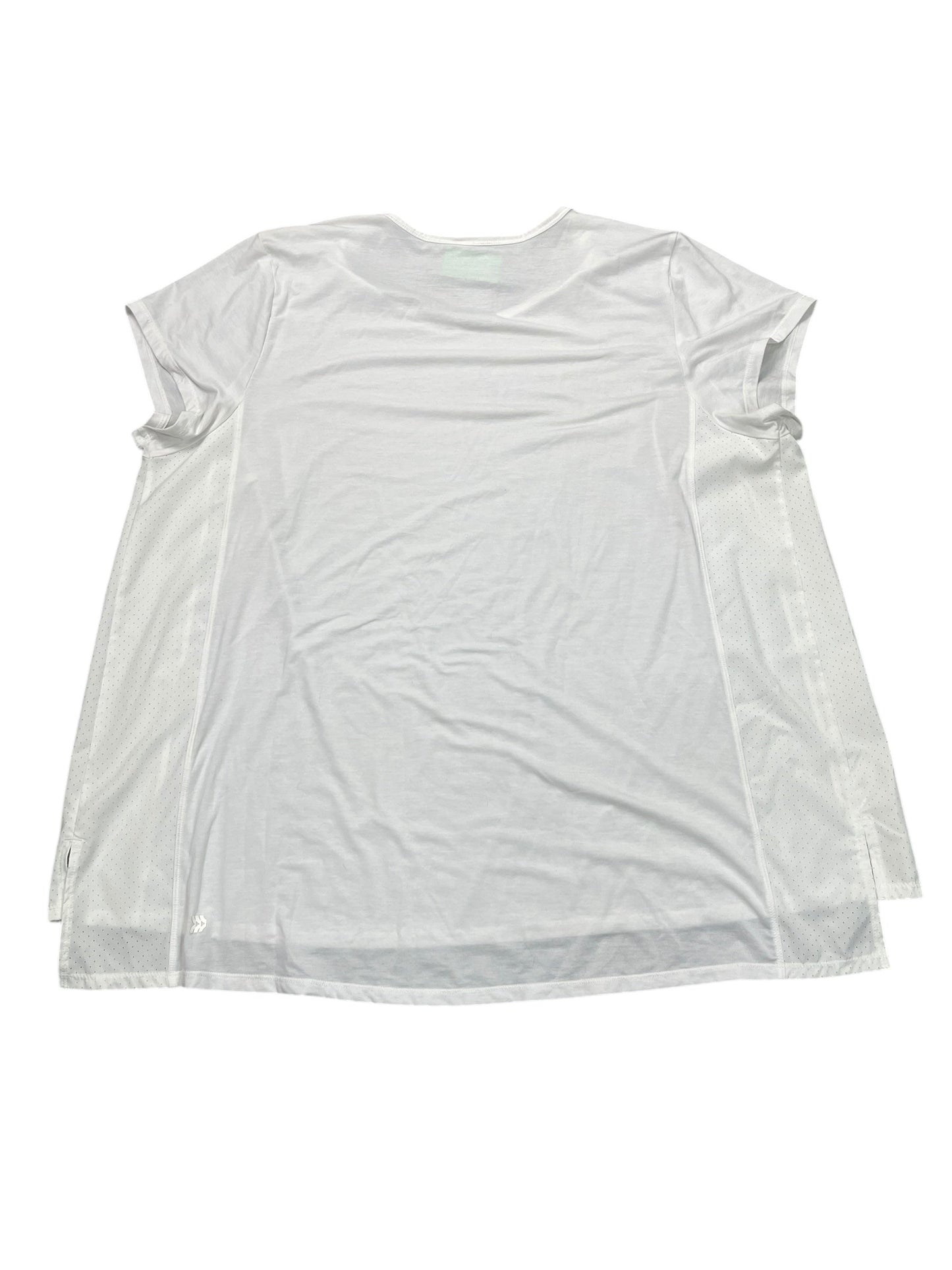 Athletic Top Ss By All In Motion In White, Size:2X