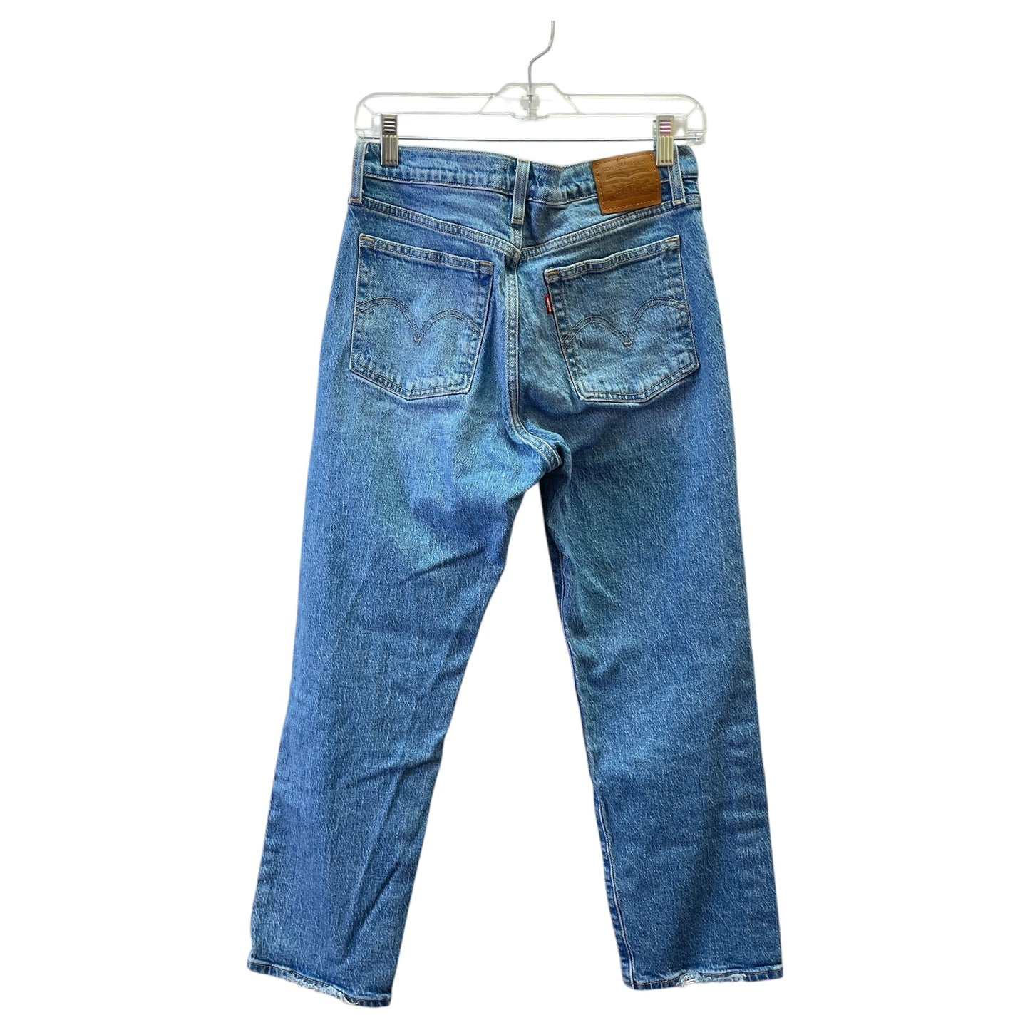 Jeans Straight By Levis In Blue Denim, Size:4