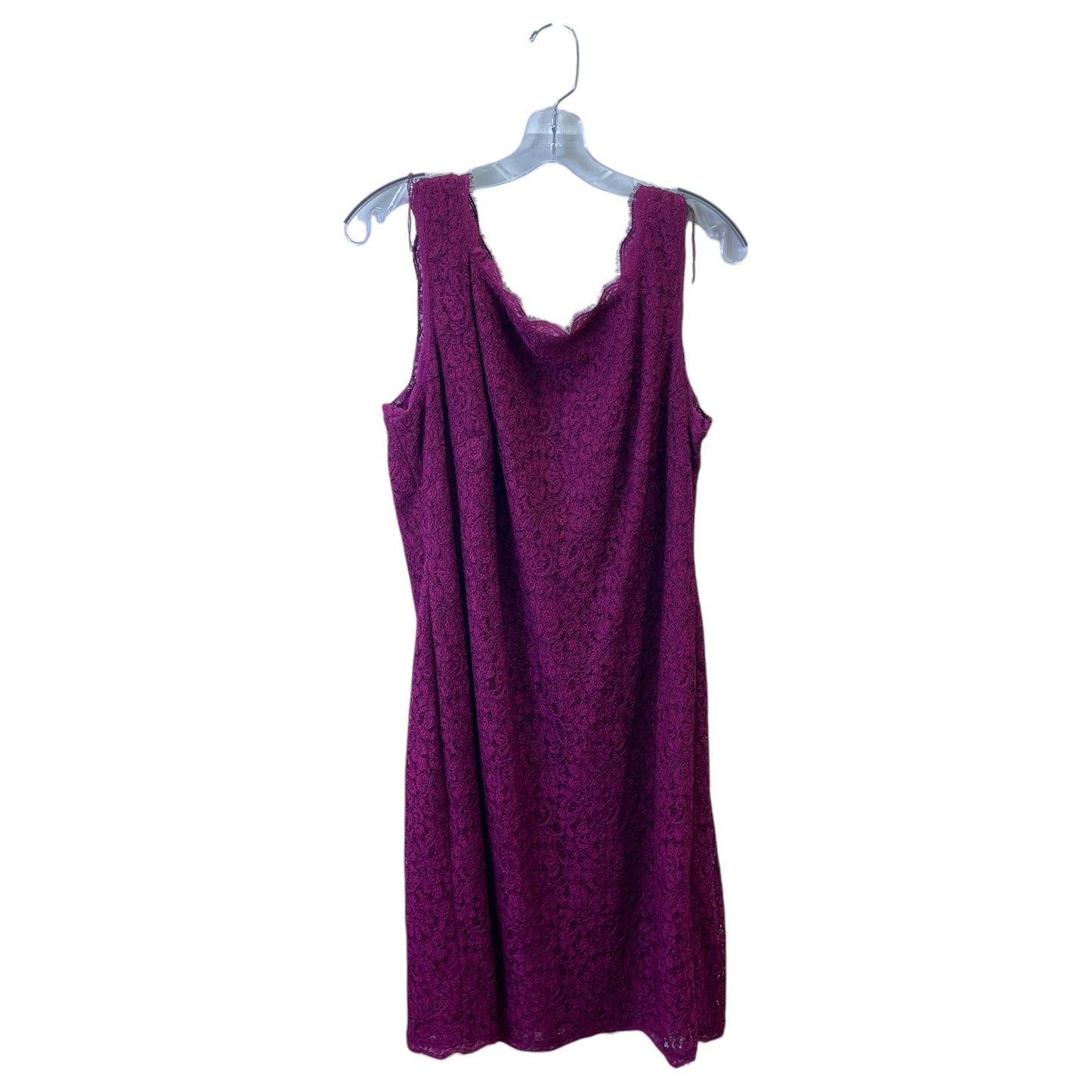 Dress Party Short By Adrianna Papell In Purple, Size:Xl