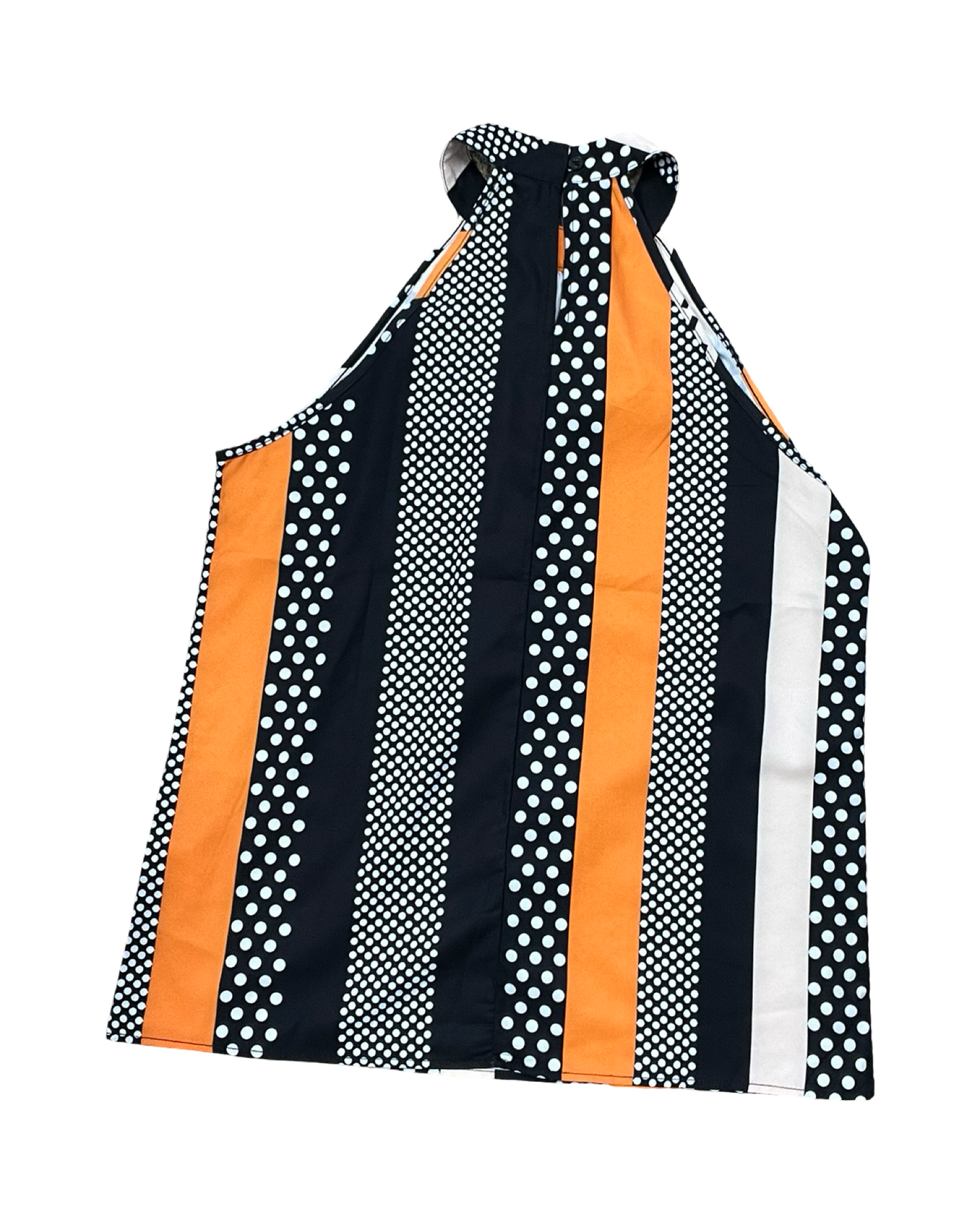 Top Sleeveless By Clothes Mentor In Black & Orange, Size:M