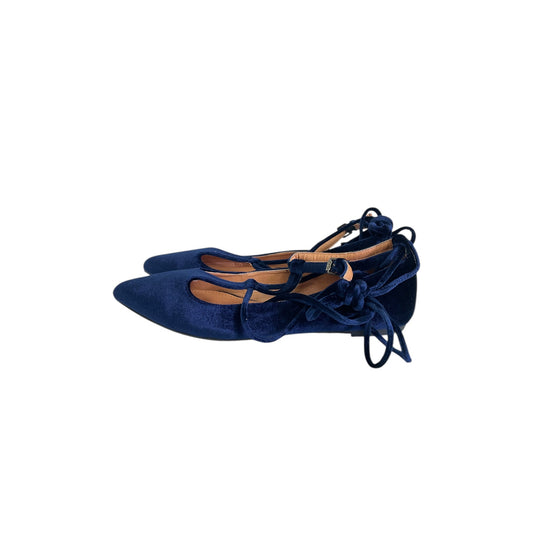 Shoes Flats By Yoki In Blue, Size:11