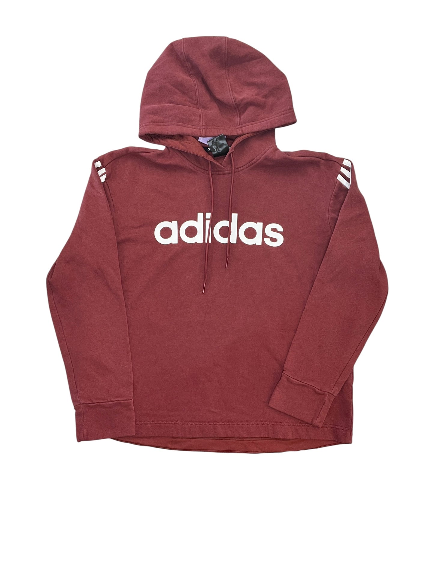 Sweatshirt Hoodie By Adidas In Maroon, Size:Xl