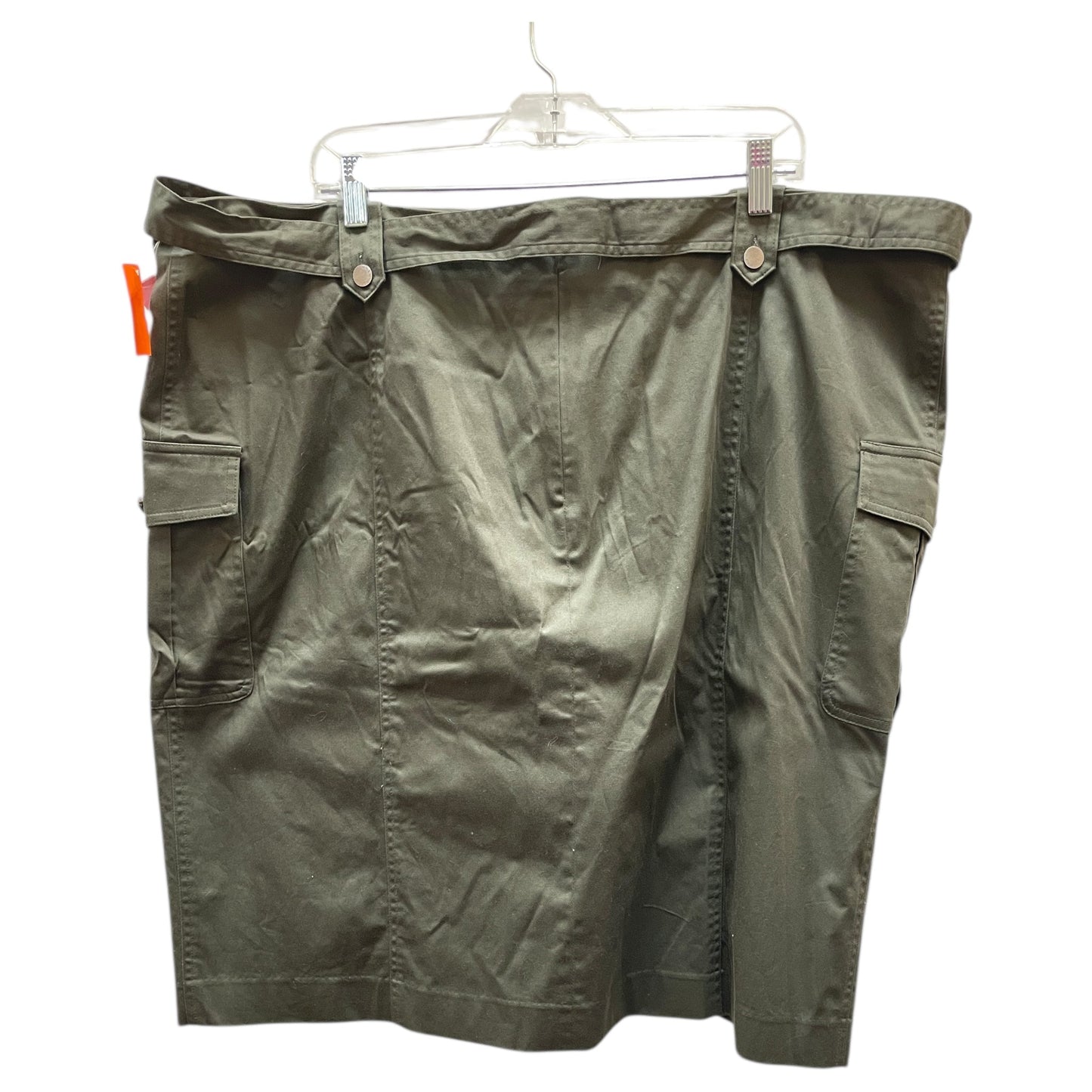 Skirt Midi By Calvin Klein In Green, Size:24