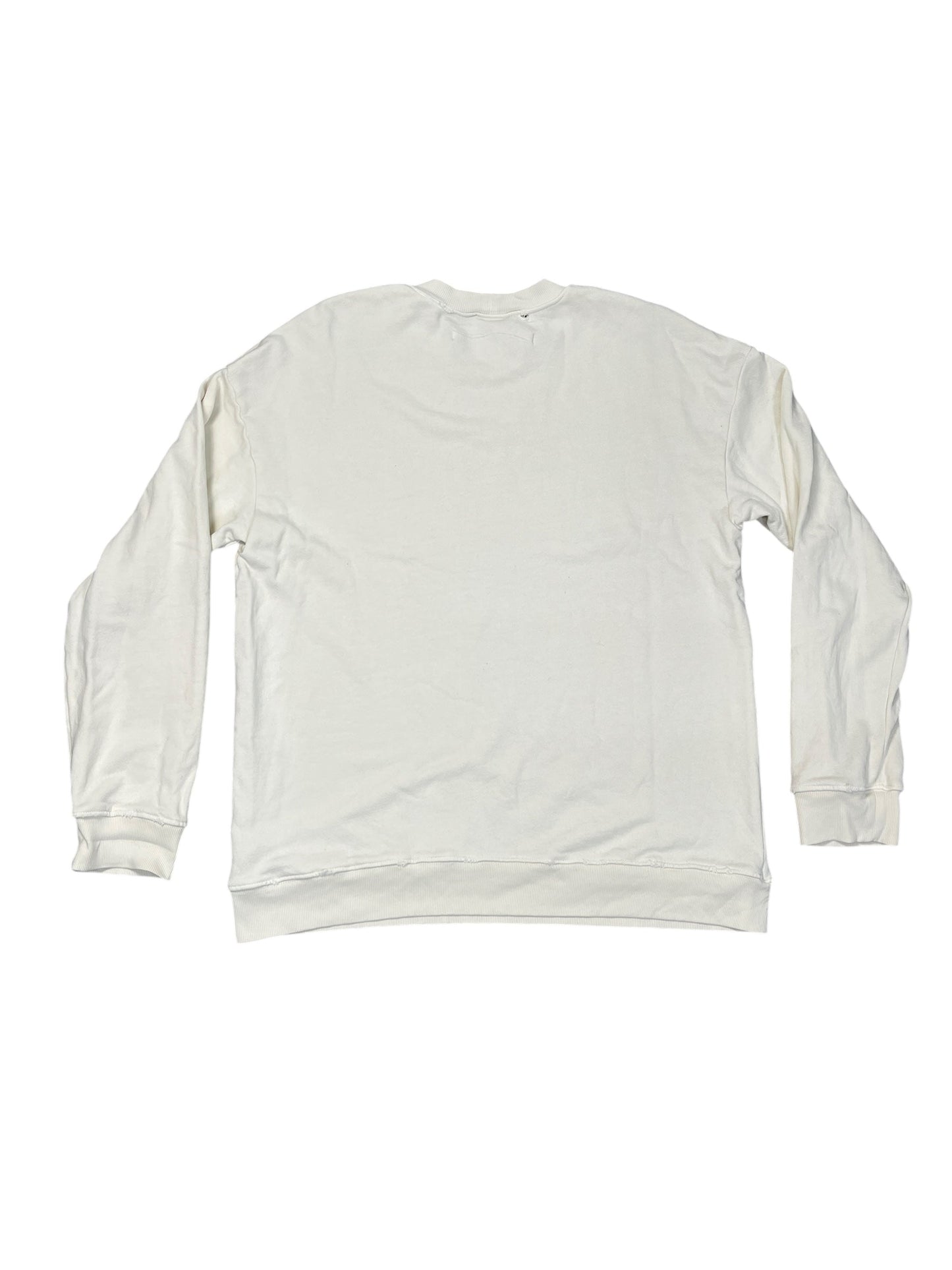 Sweatshirt Crewneck By RAQUEL ALLEGRA In Cream, Size:Xl