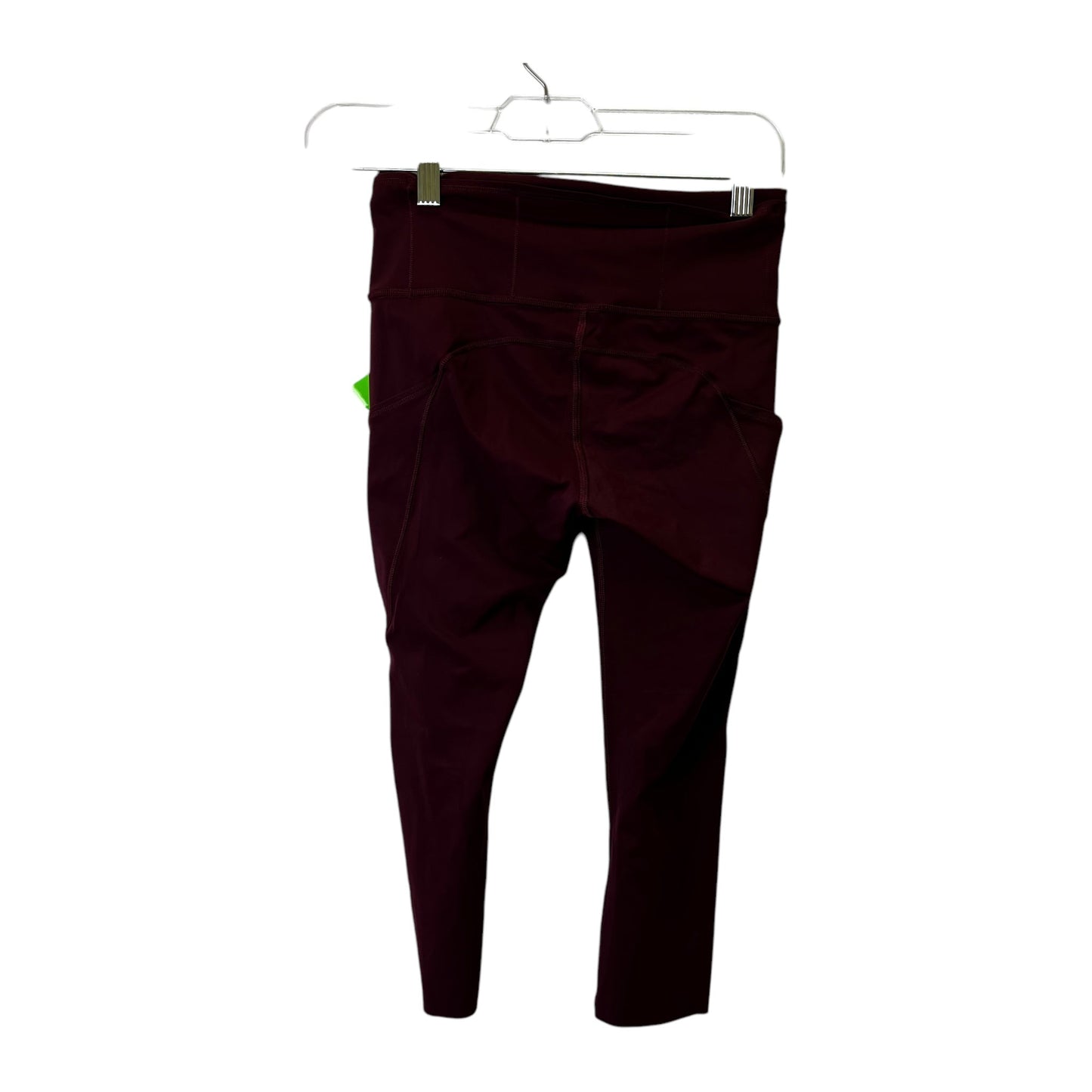 Athletic Capris By Lululemon In Maroon, Size:S