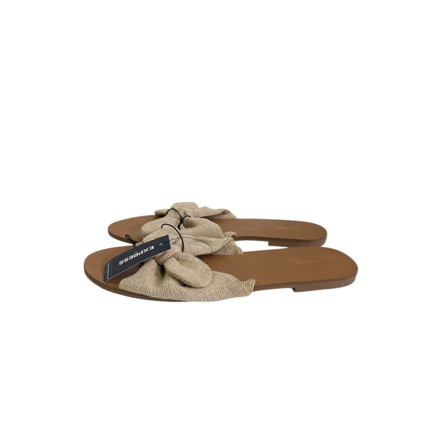 Sandals Flip Flops By Express In Tan, Size:10