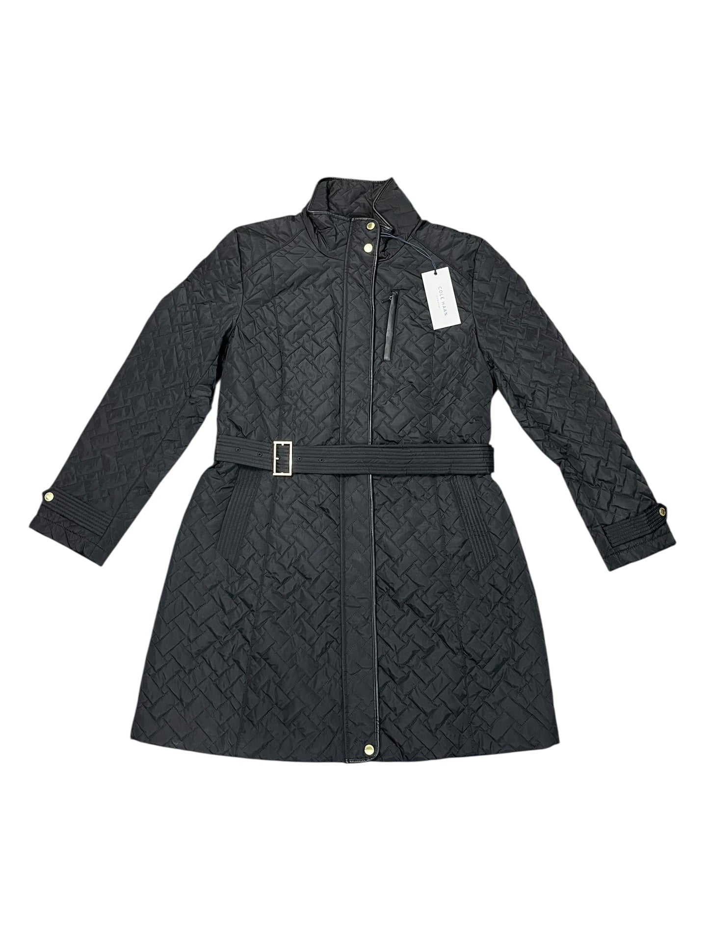 Coat Puffer & Quilted By Cole-Haan In Black, Size:Xl