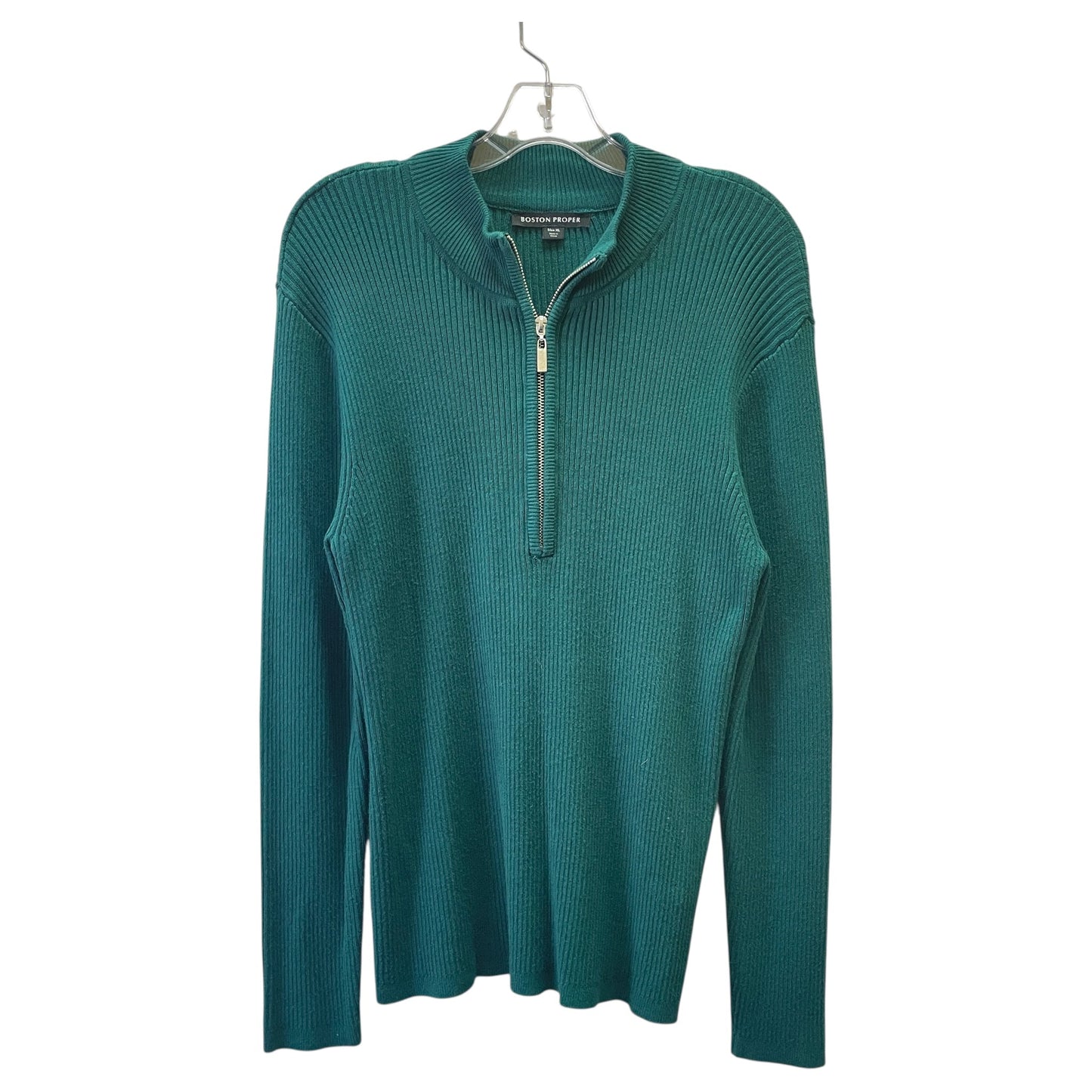 Sweater By Boston Proper In Green, Size:Xl