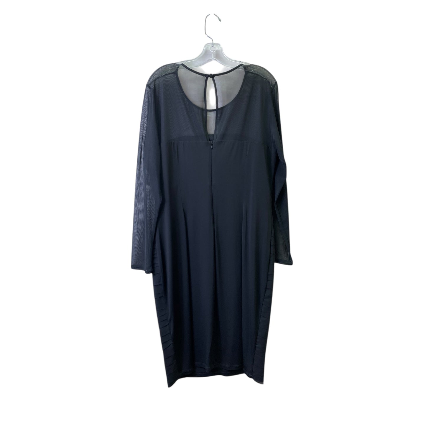 Dress Casual Midi By London Times In Black, Size:Xl
