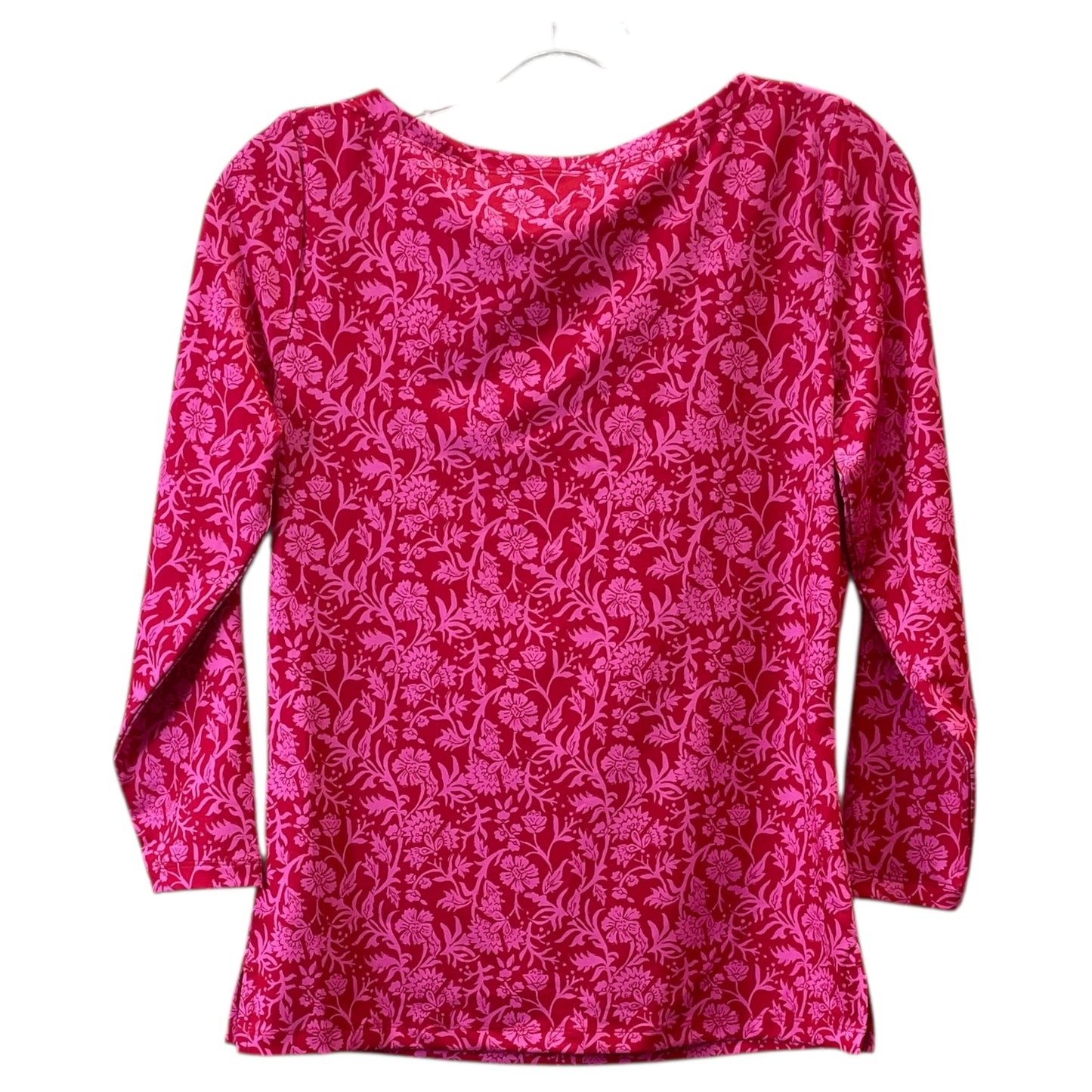Top 3/4 Sleeve By Vineyard Vines In Pink & Red, Size:Xs