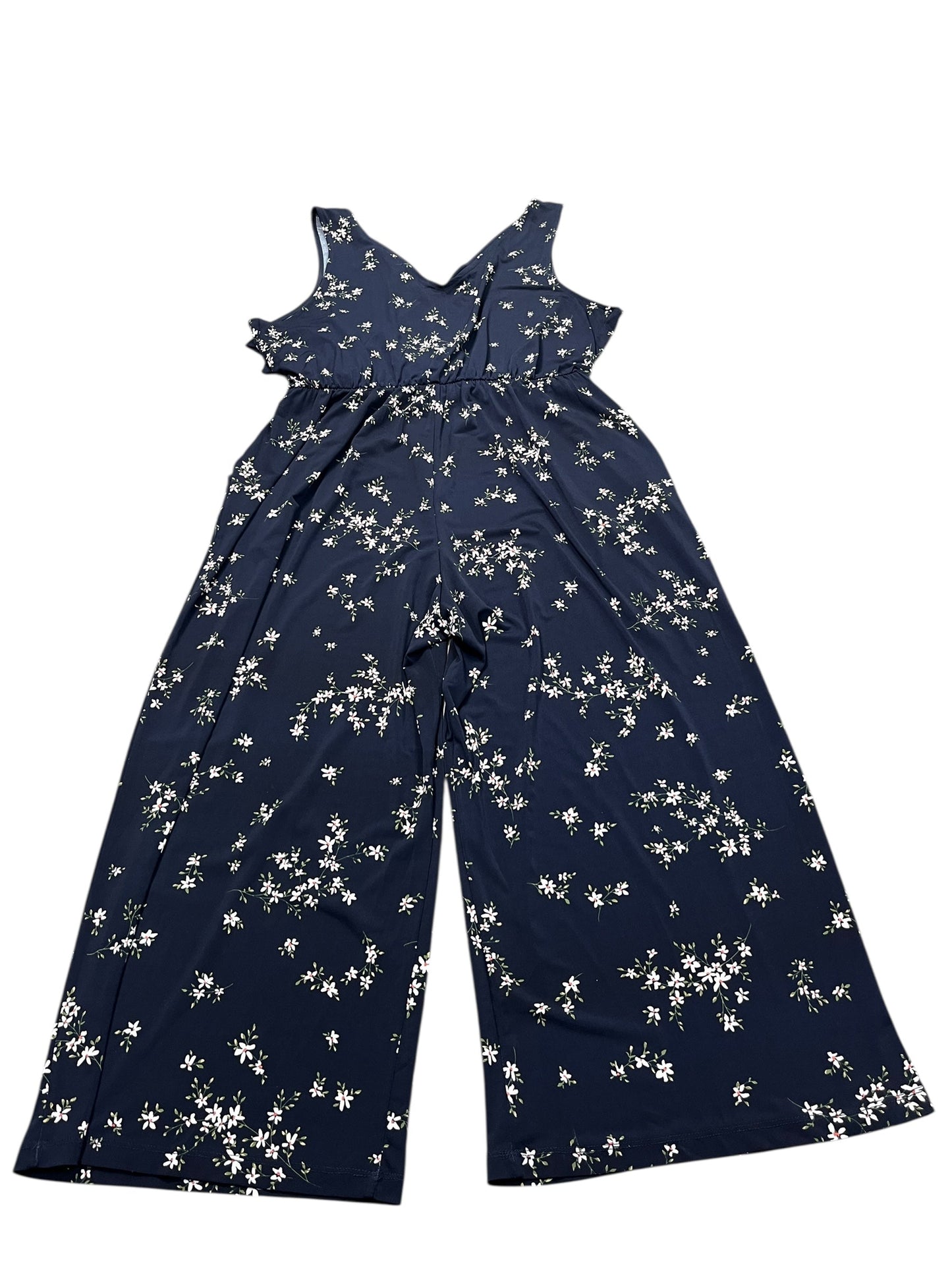 Jumpsuit By Kaleigh In Navy, Size:Xl