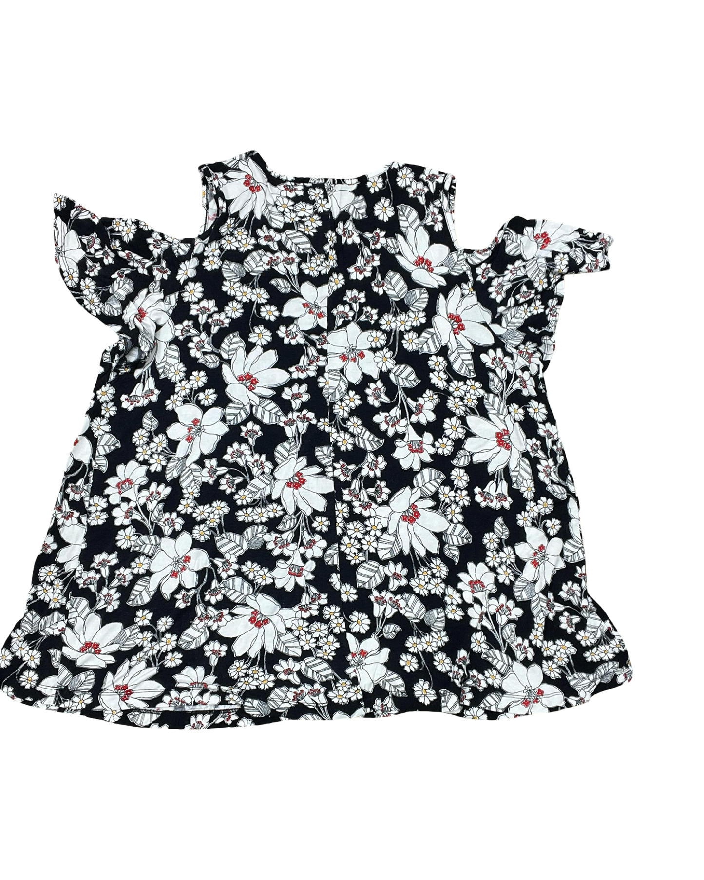 Top Ss By Lane Bryant In Black & White, Size:1X