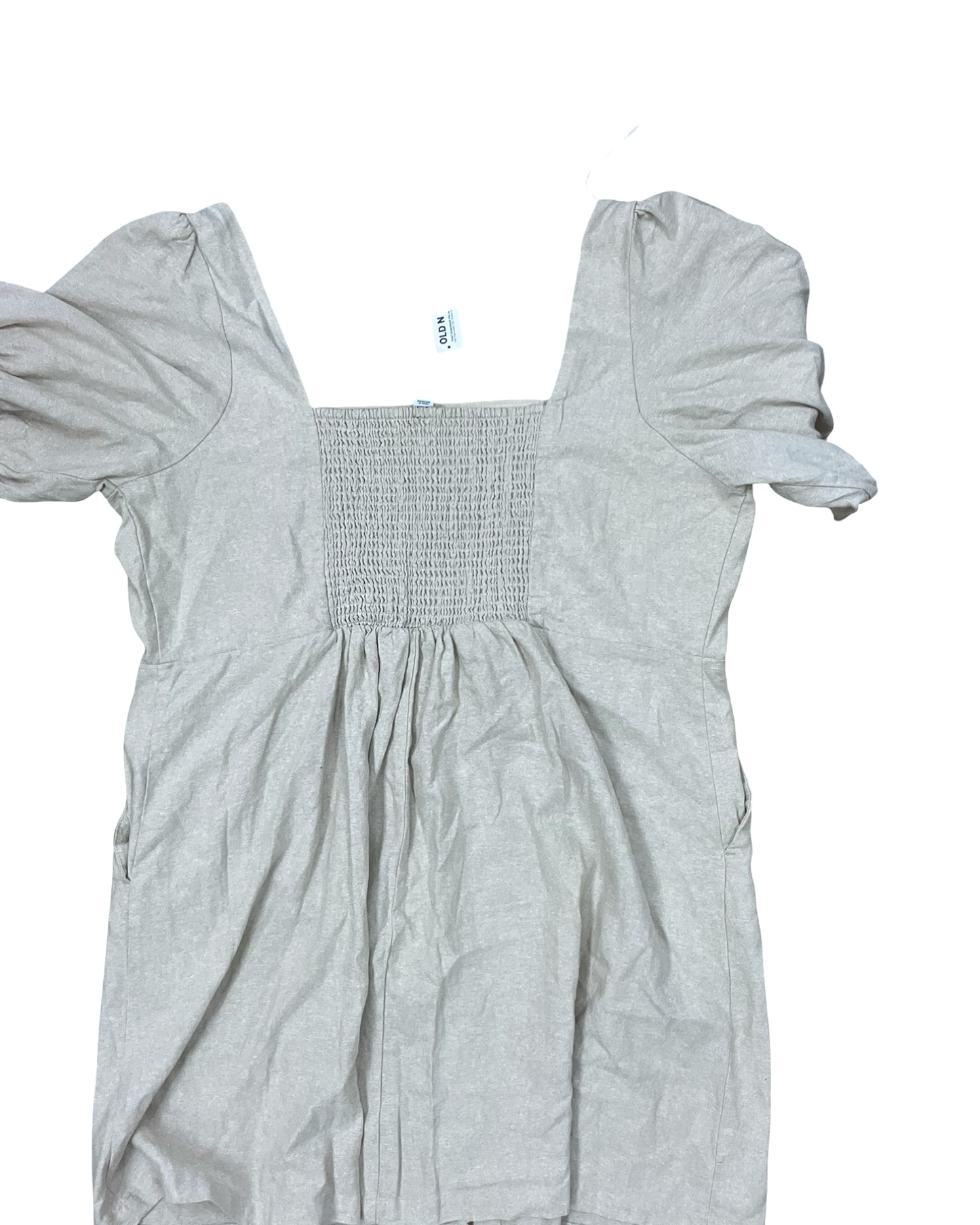 Dress Casual Midi By Old Navy In Tan, Size:2X