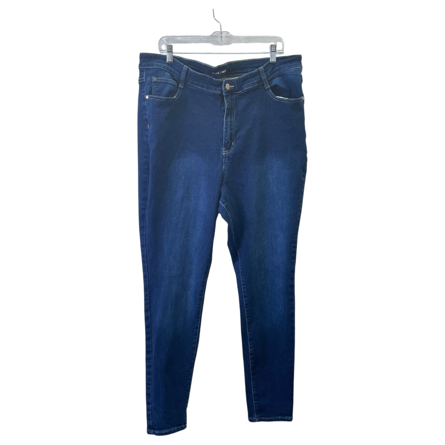 JEANS SKINNY by FASHION NOVA In BLUE DENIM, Size: 20