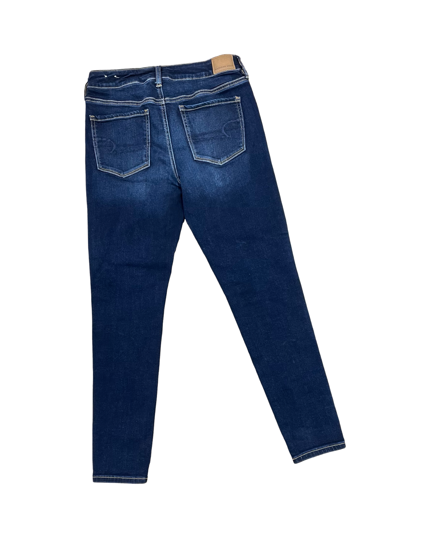 Jeans Skinny By American Eagle In Blue Denim, Size:10