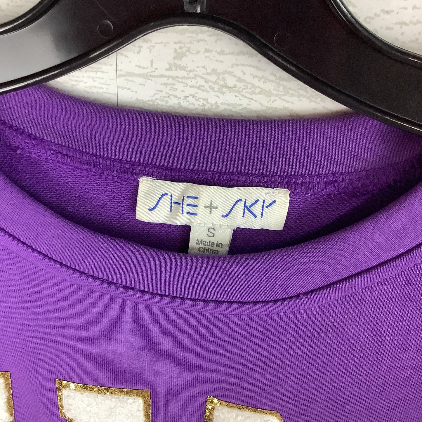 Shorts Set By She + Sky In Purple, Size: TOP S/ SHORTS L