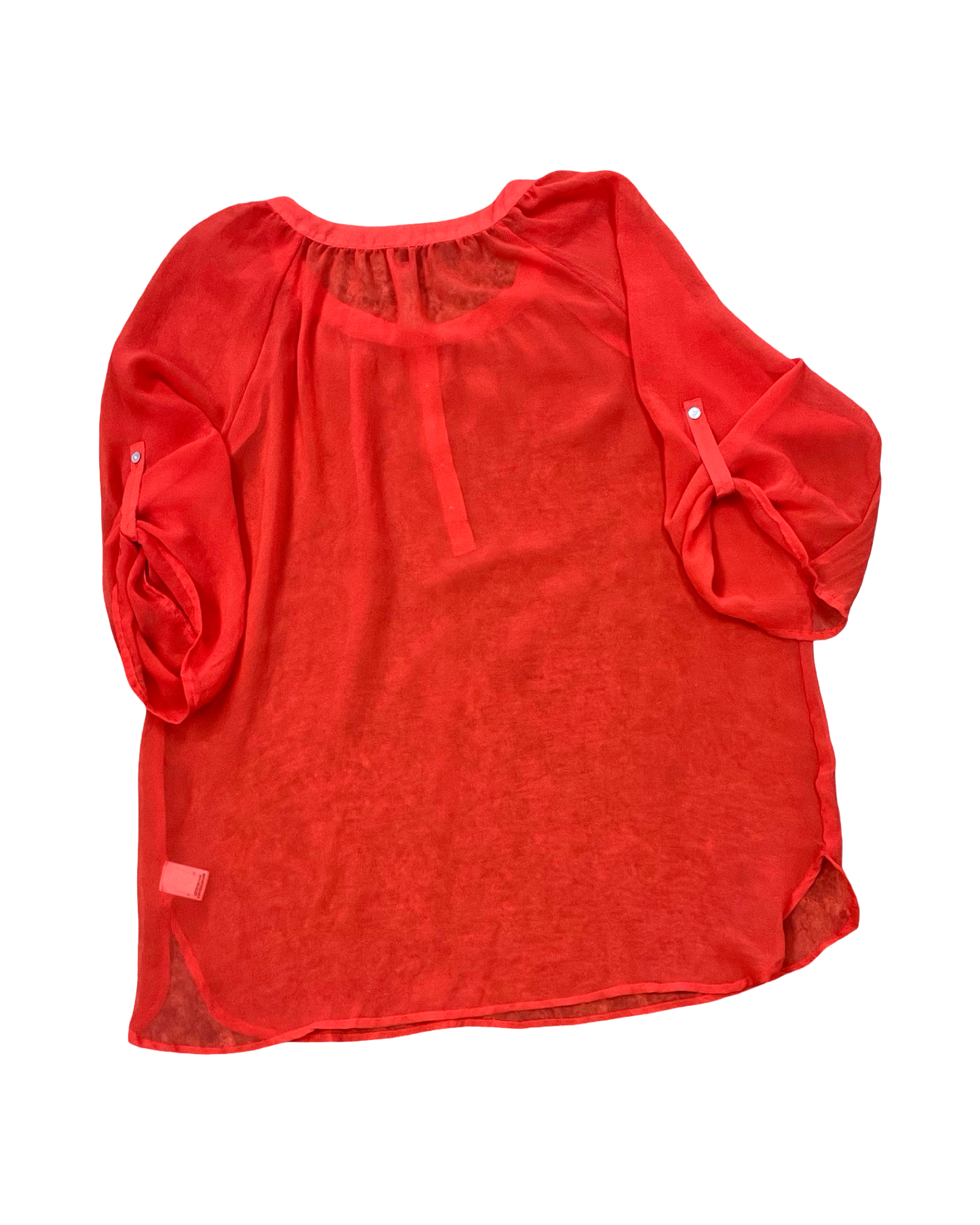 Blouse Ss By Apt 9 In Red, Size:Xl