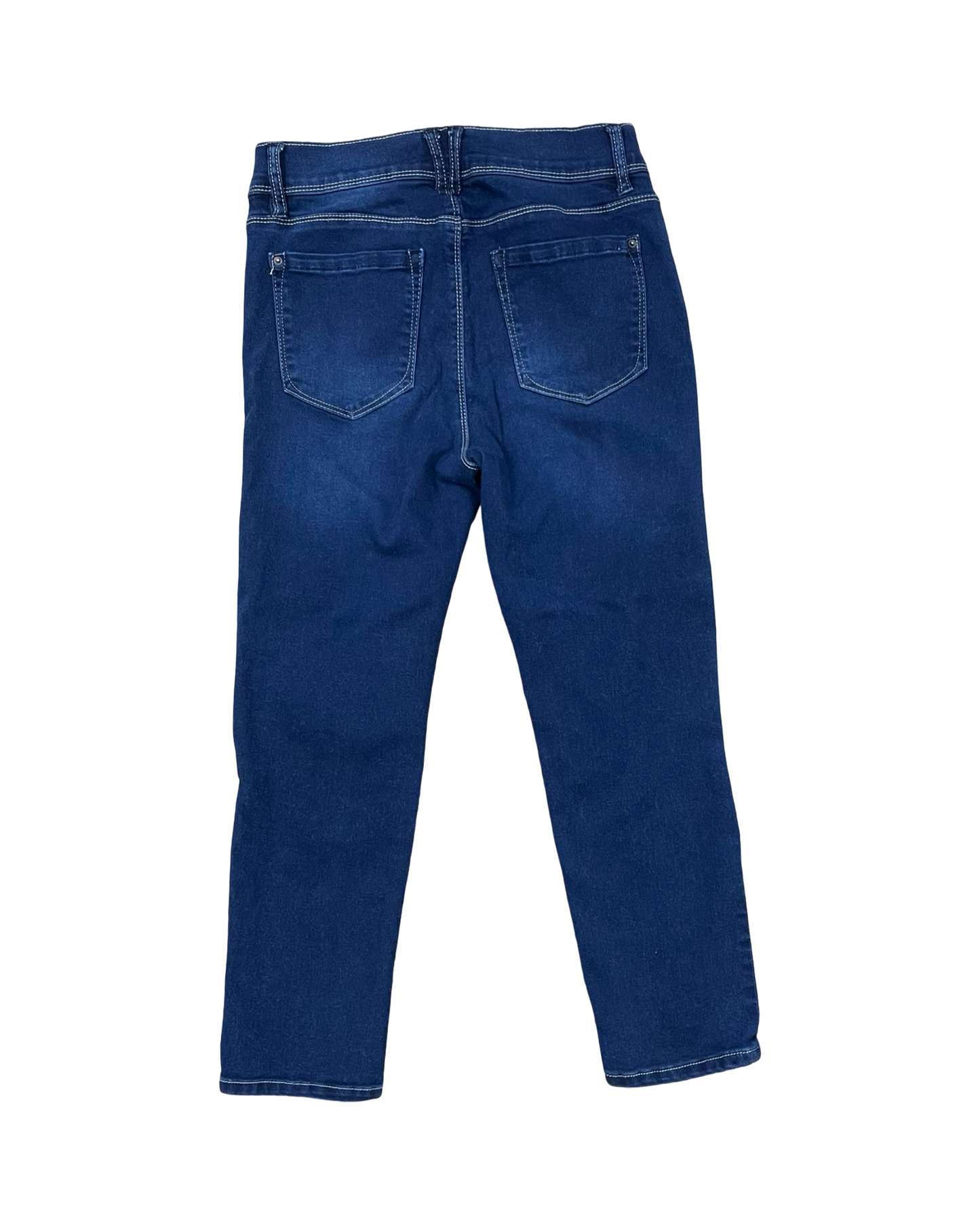 Jeans Cropped By Curve Appeal In Blue Denim, Size:8