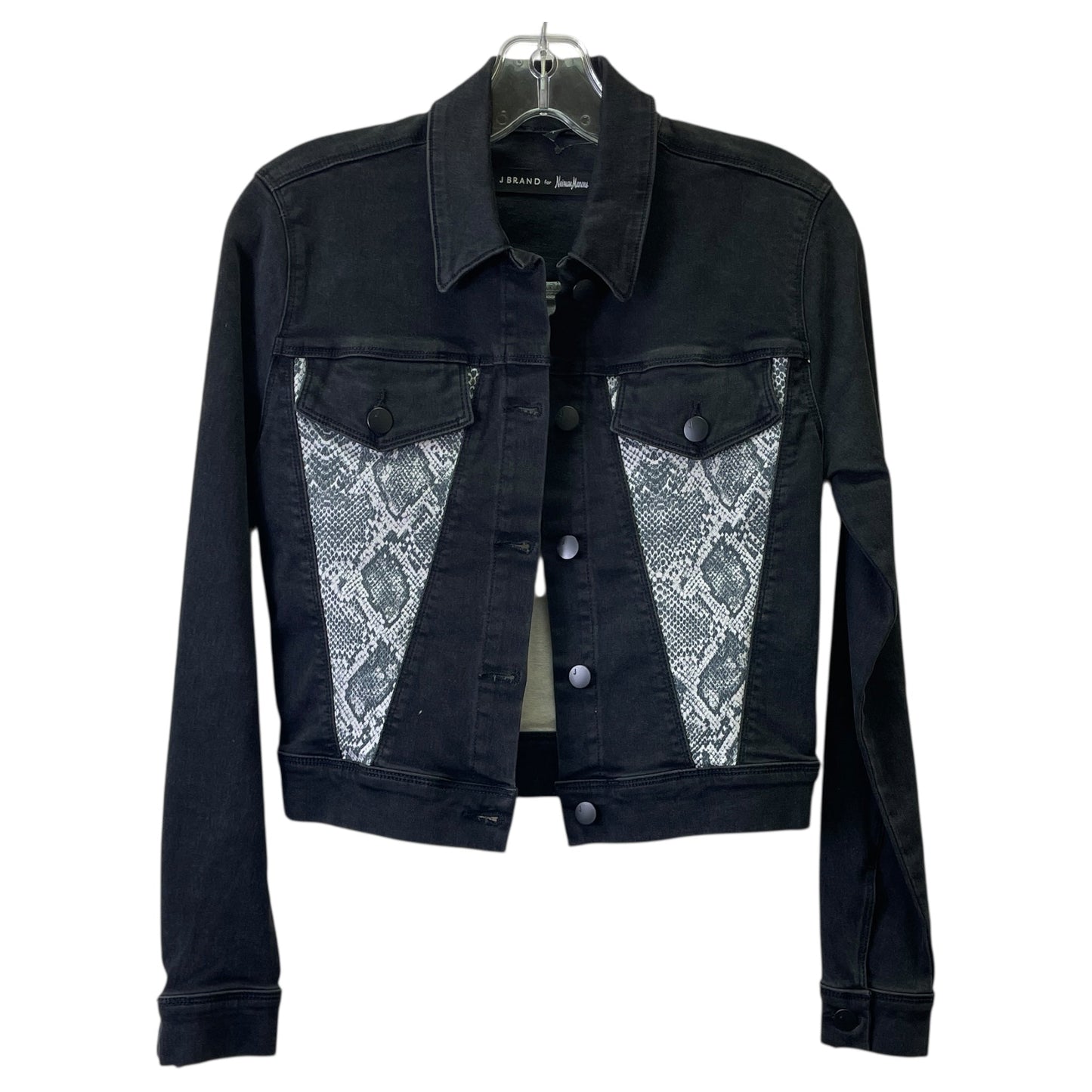 Jacket Denim By J Brand In Black Denim, Size:Xs